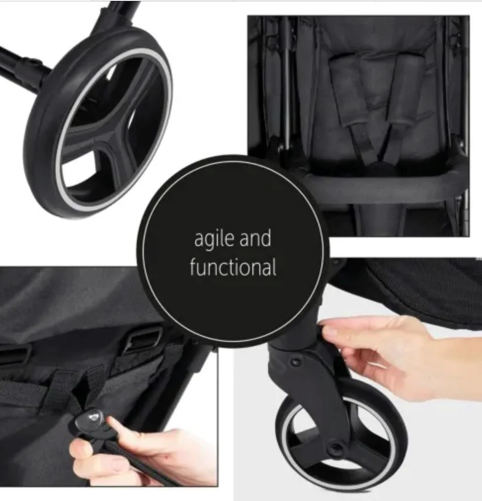 Carucior de plimbare pentru gemeni Hauck Swift X Duo Negru foto