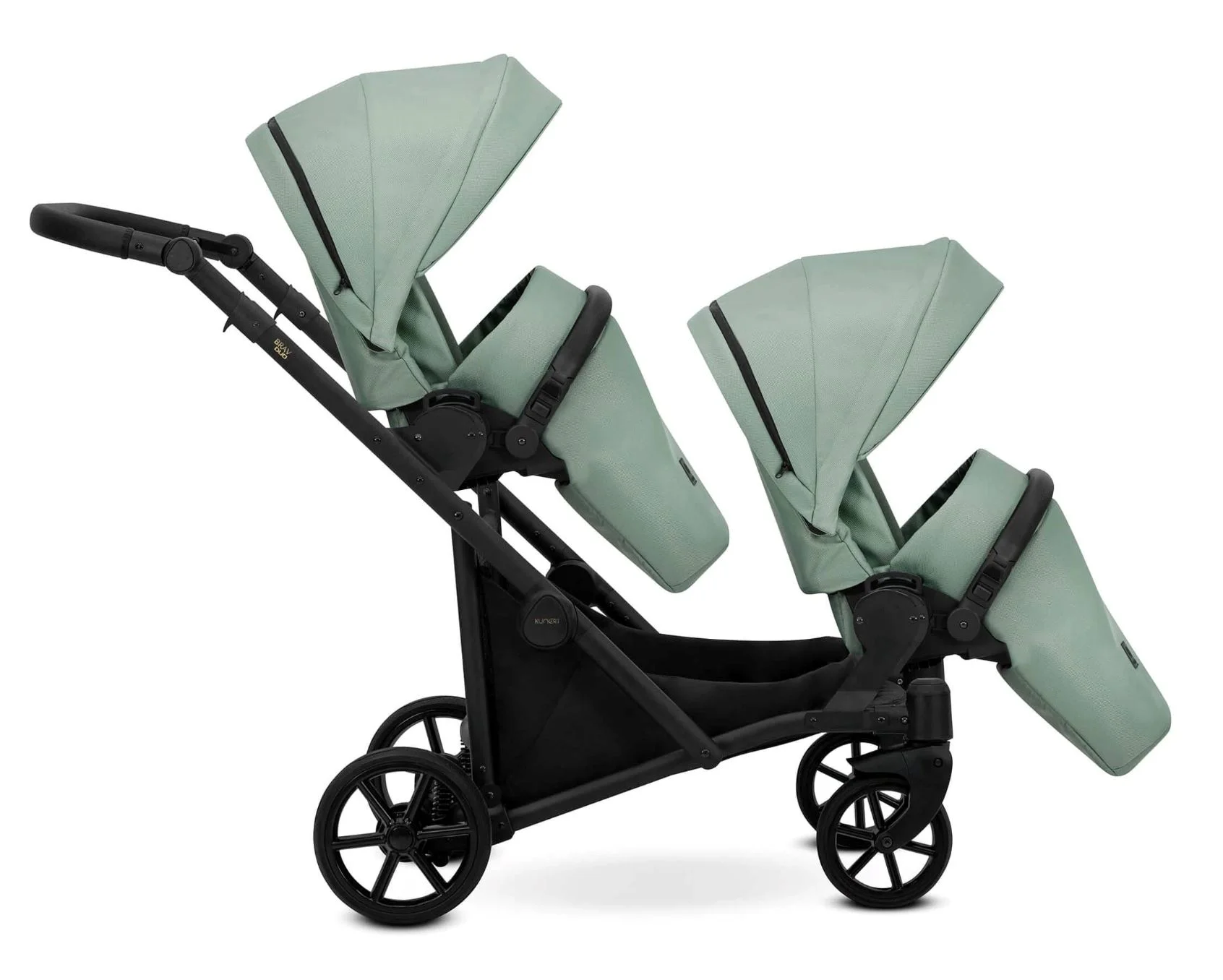 Carucior pentru gemeni 2 in 1 Kunert Brav Duo Eco Menta foto