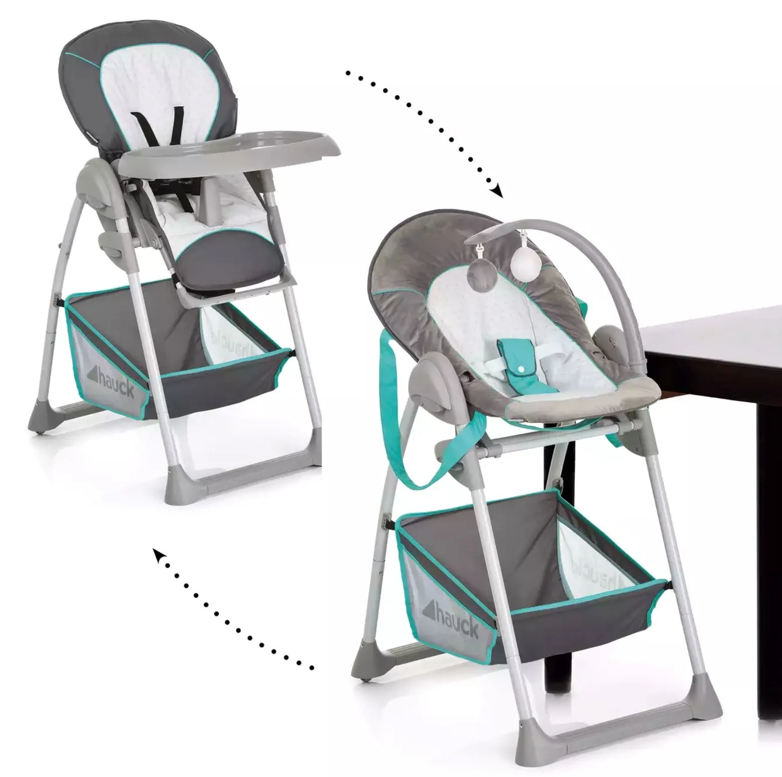 Scaun de masa 2 in 1 Hauck Sit N Relax Hearts foto