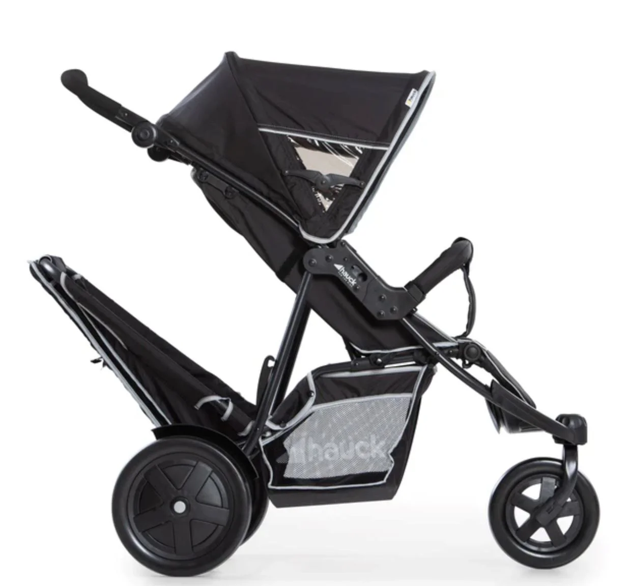 Carucior pentru 2 copii Hauck Freerider Negru foto
