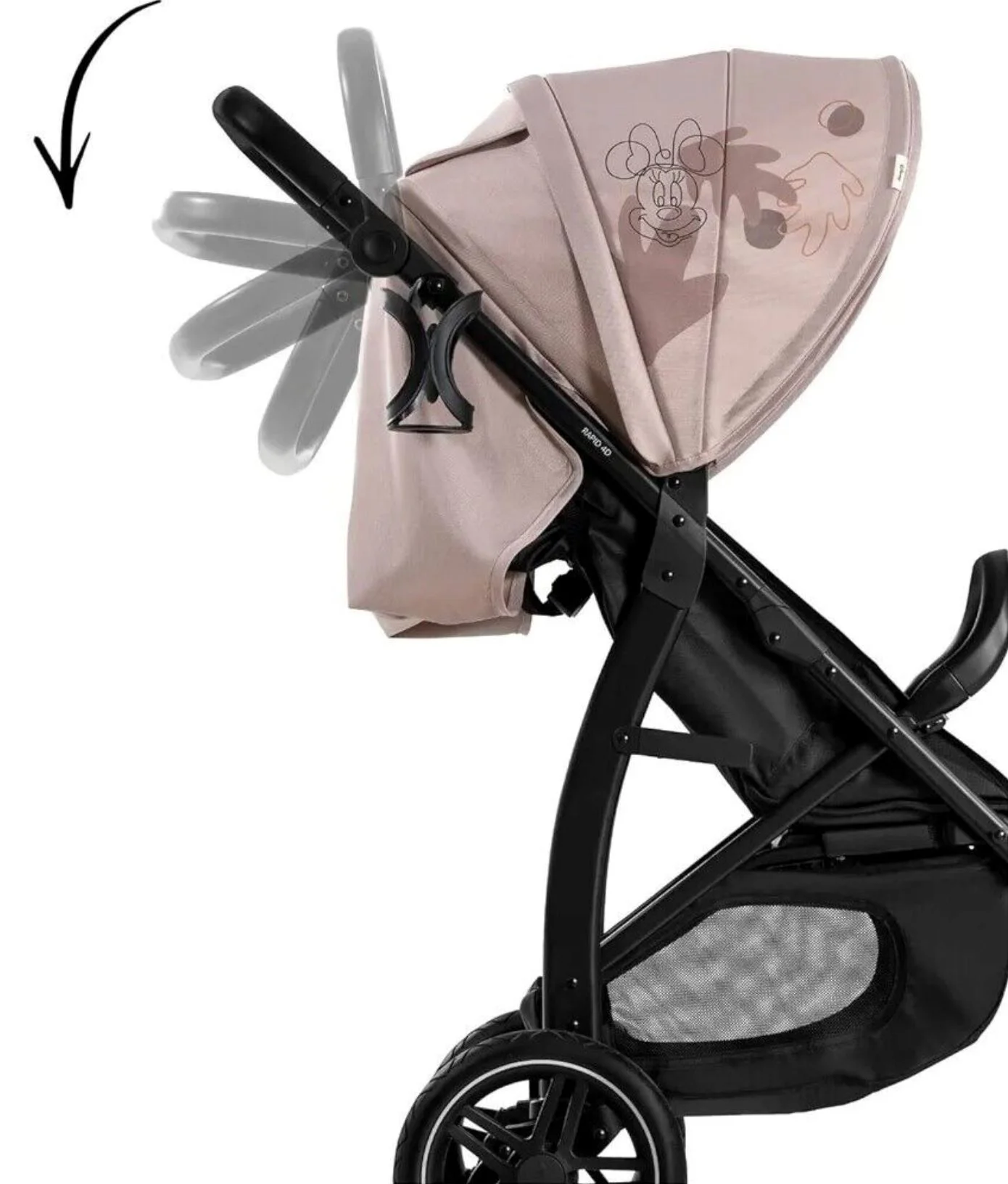 Carucior de plimbare Hauck Rapid 4D Minnie Mouse Roz foto