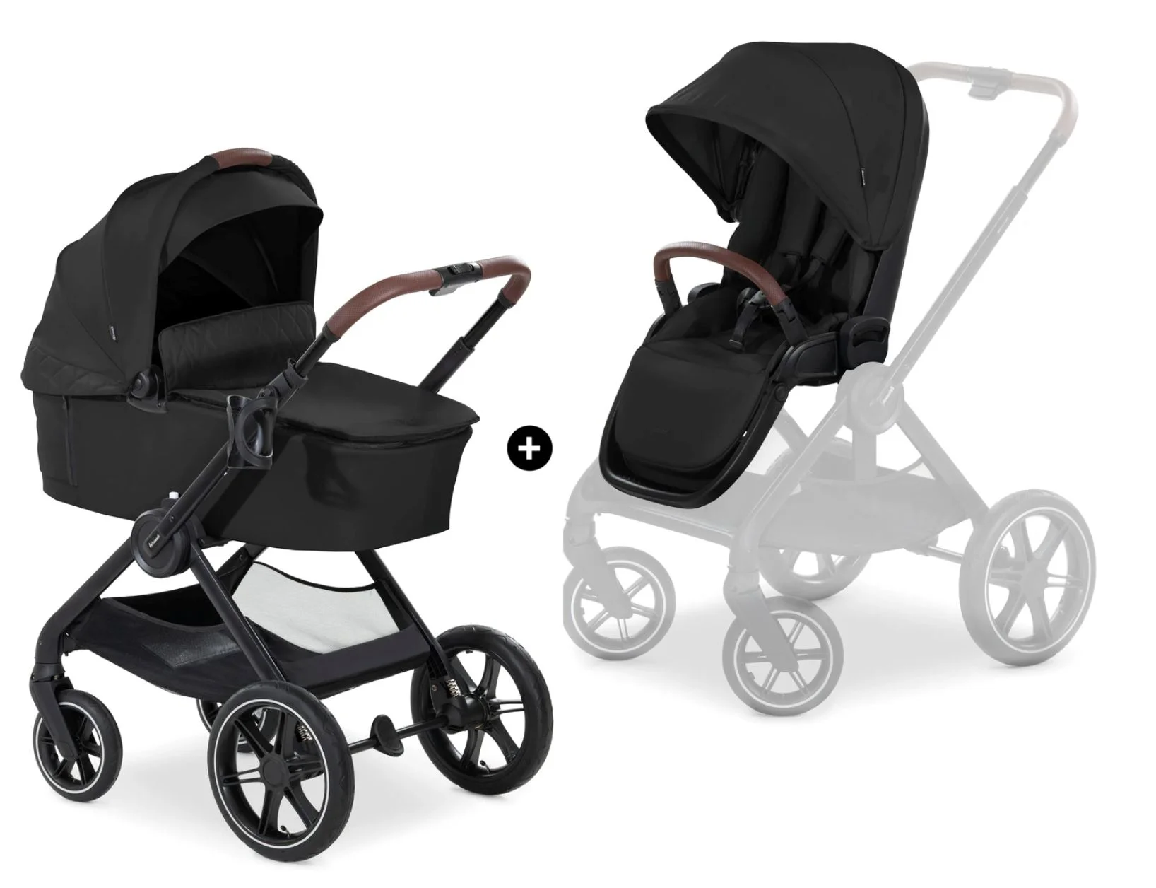 Коляска 2 в 1 Hauck Walk N Care Air Set Черный foto