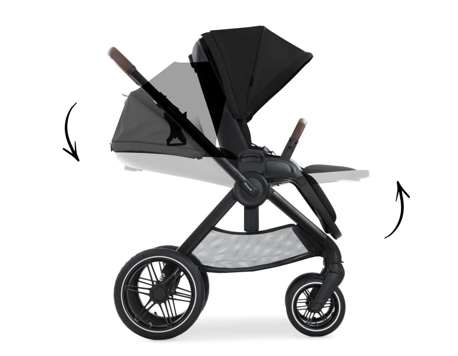 Коляска 2 в 1 Hauck Walk N Care Air Set Черный foto