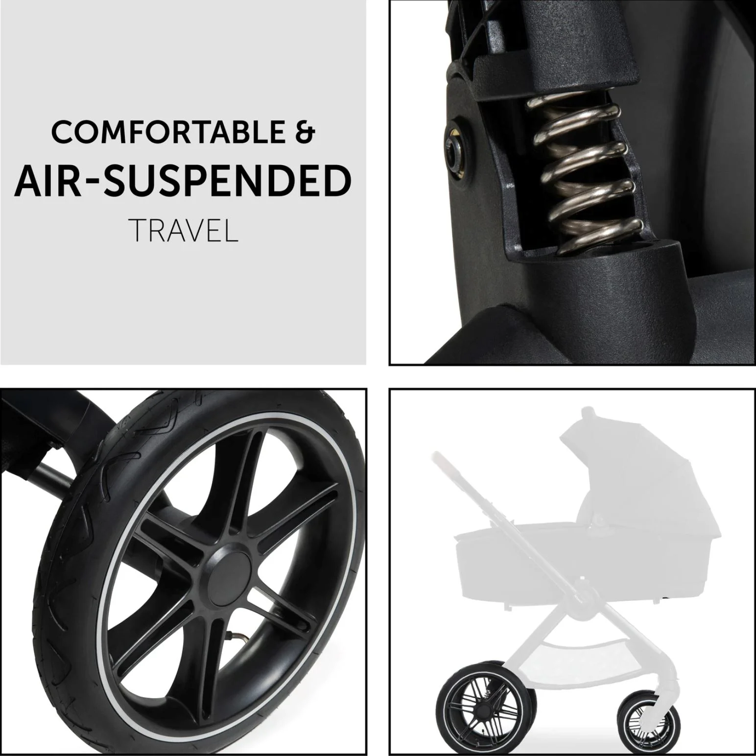 Коляска 2 в 1 Hauck Walk N Care Air Set Черный foto
