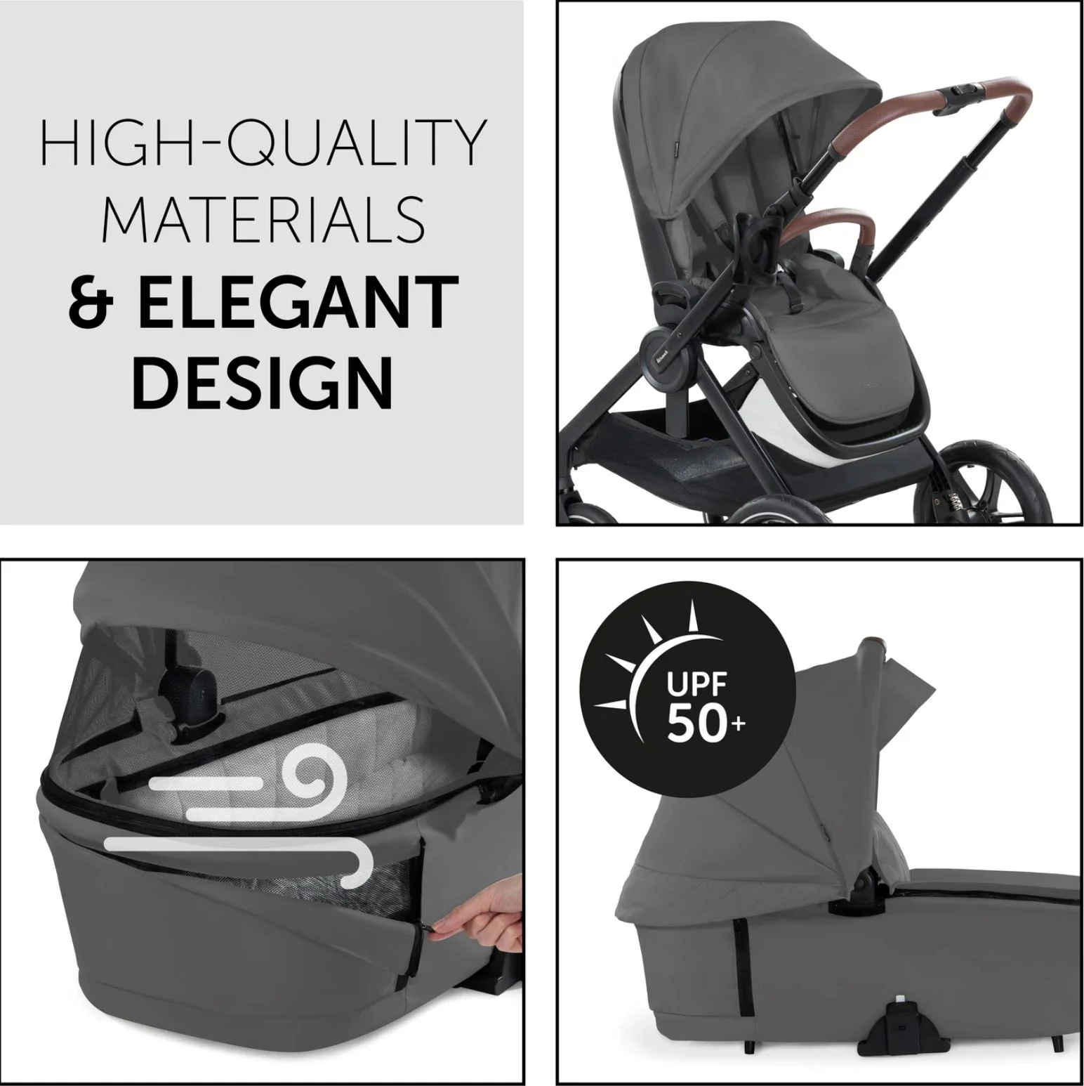 Коляска 2 в 1 Hauck Walk N Care Air Set Серый foto