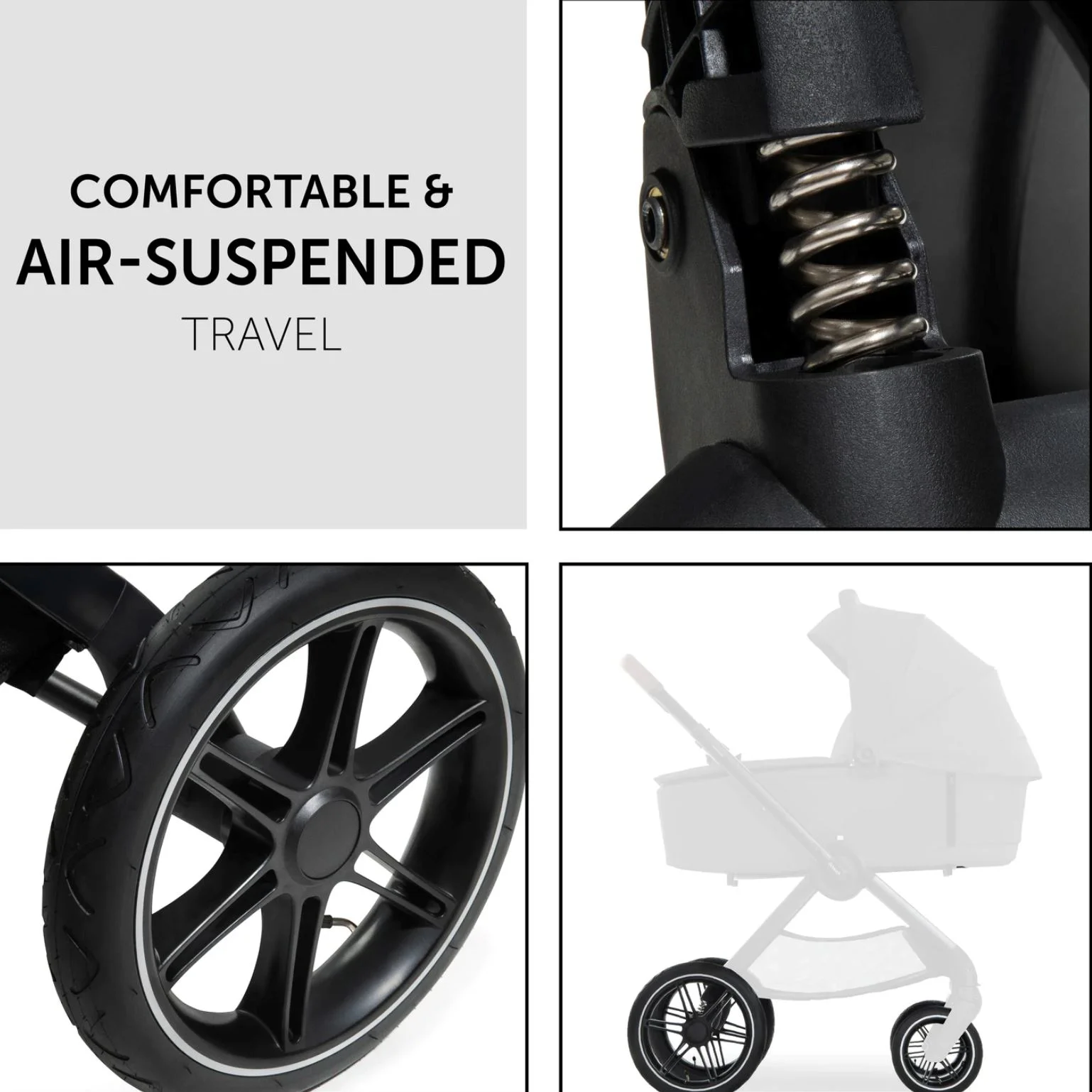 Коляска 2 в 1 Hauck Walk N Care Air Set Серый foto