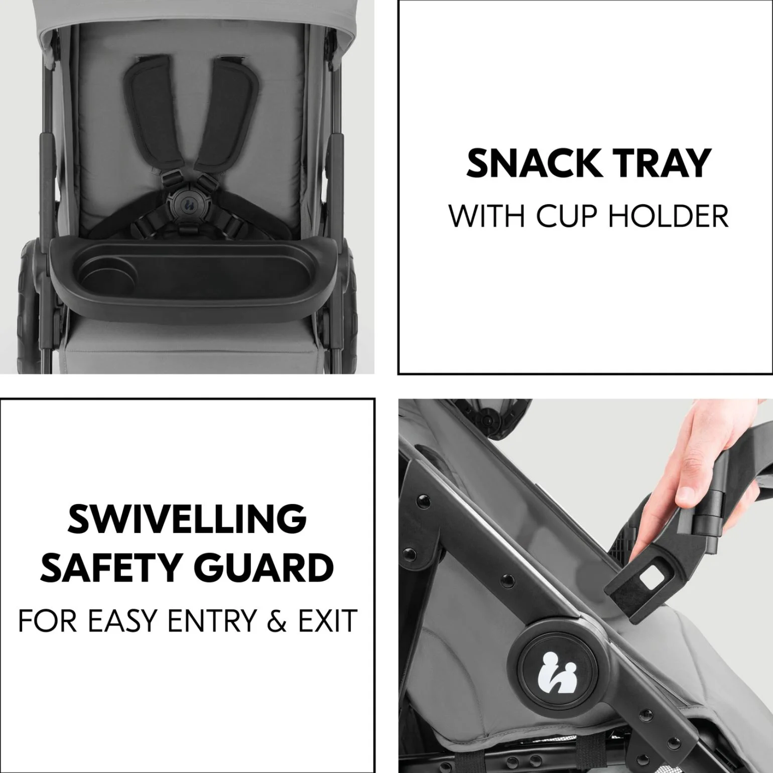 Carucior 3 in 1 Hauck Shop N Care Trioset Gri foto