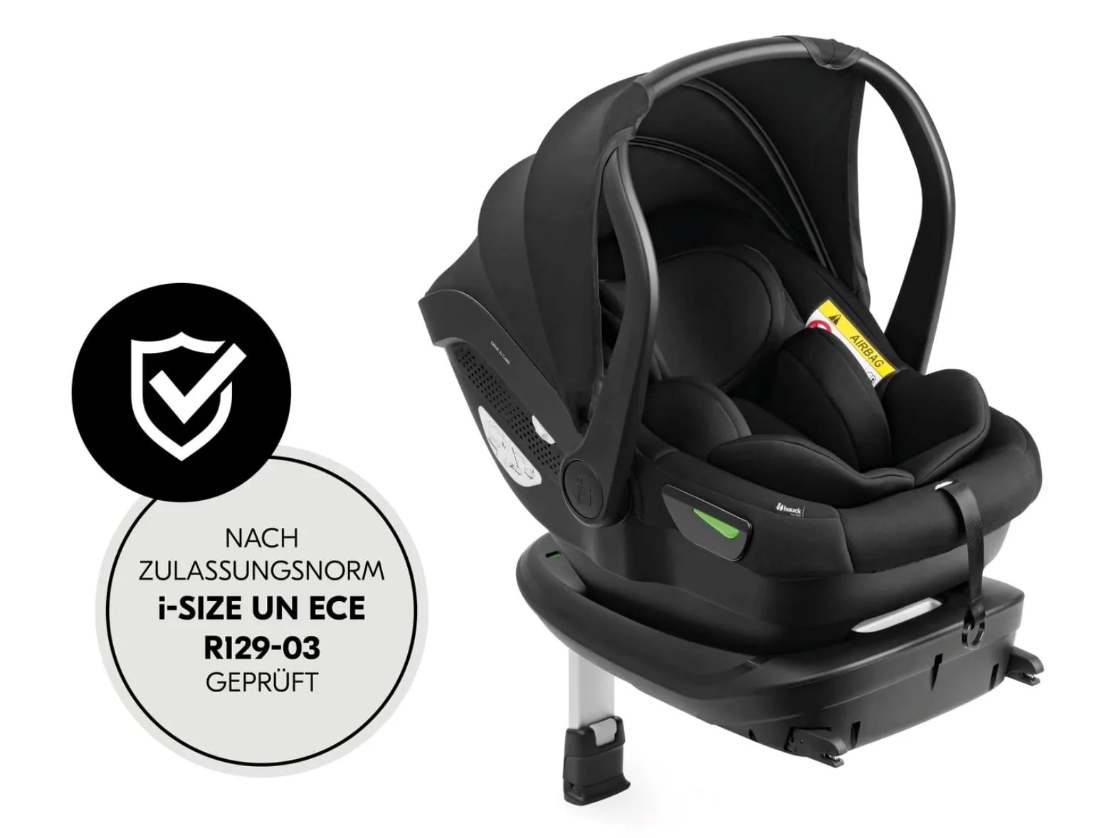 Scoica auto Hauck Isofix Drive N Care Set, 0-13 kg, Negru foto
