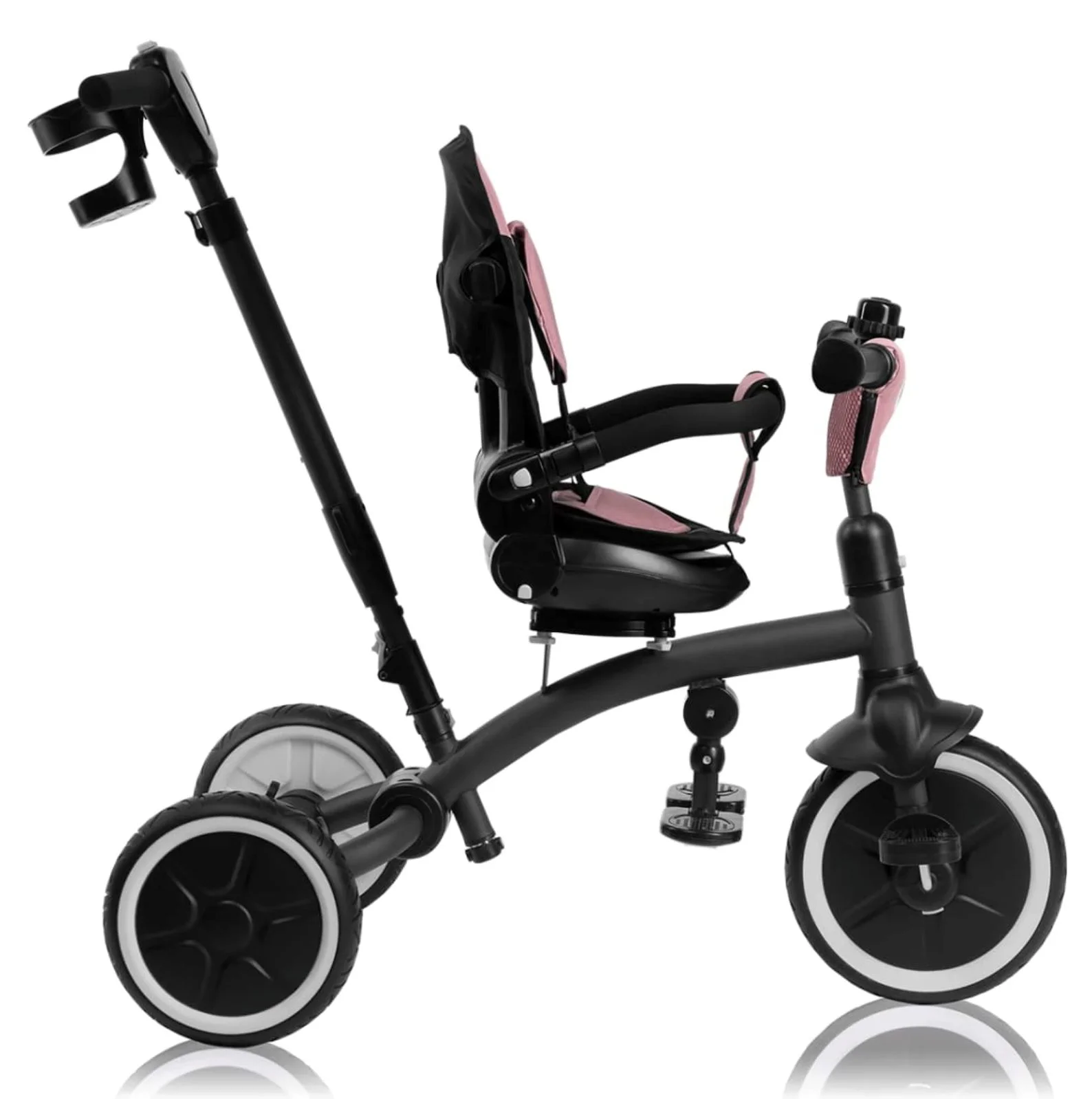 Tricicleta pentru copii 2 in 1 Lionelo Tris Plus Roz foto