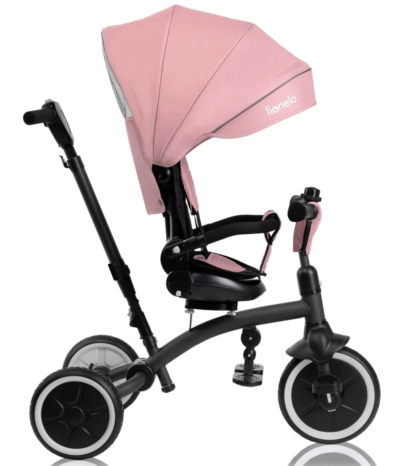 Tricicleta pentru copii 2 in 1 Lionelo Tris Plus Roz foto