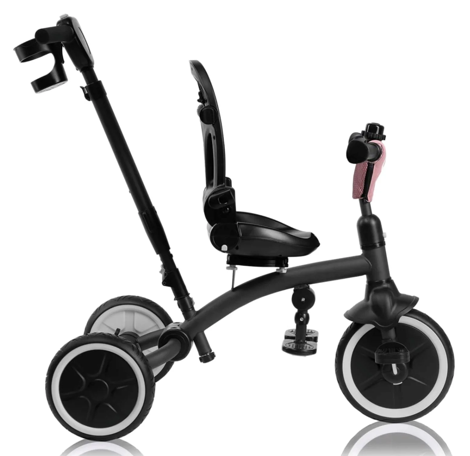 Tricicleta pentru copii 2 in 1 Lionelo Tris Plus Roz foto