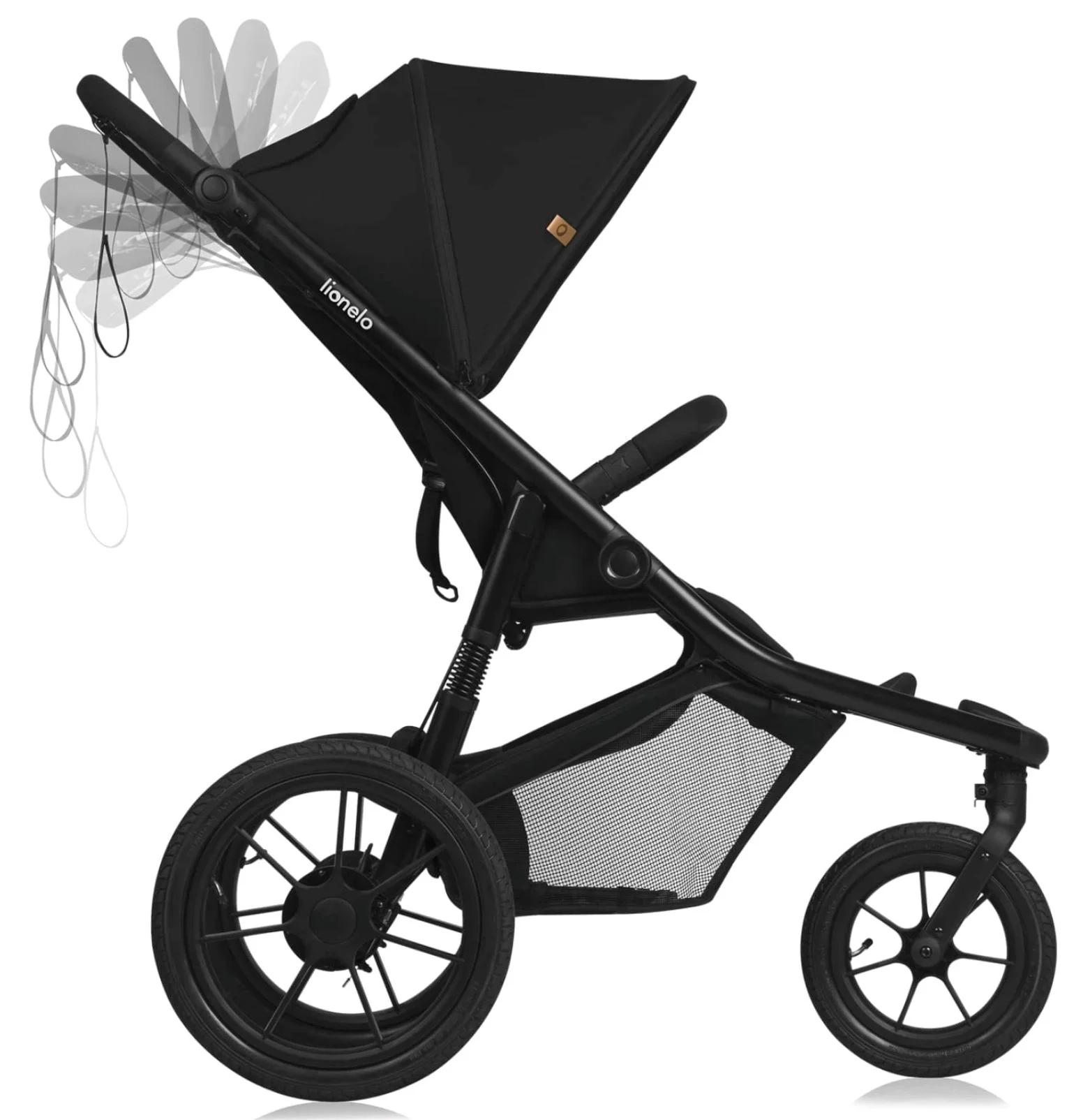 Carucior de plimbare Lionelo Azura Black Onyx (3 roti) foto