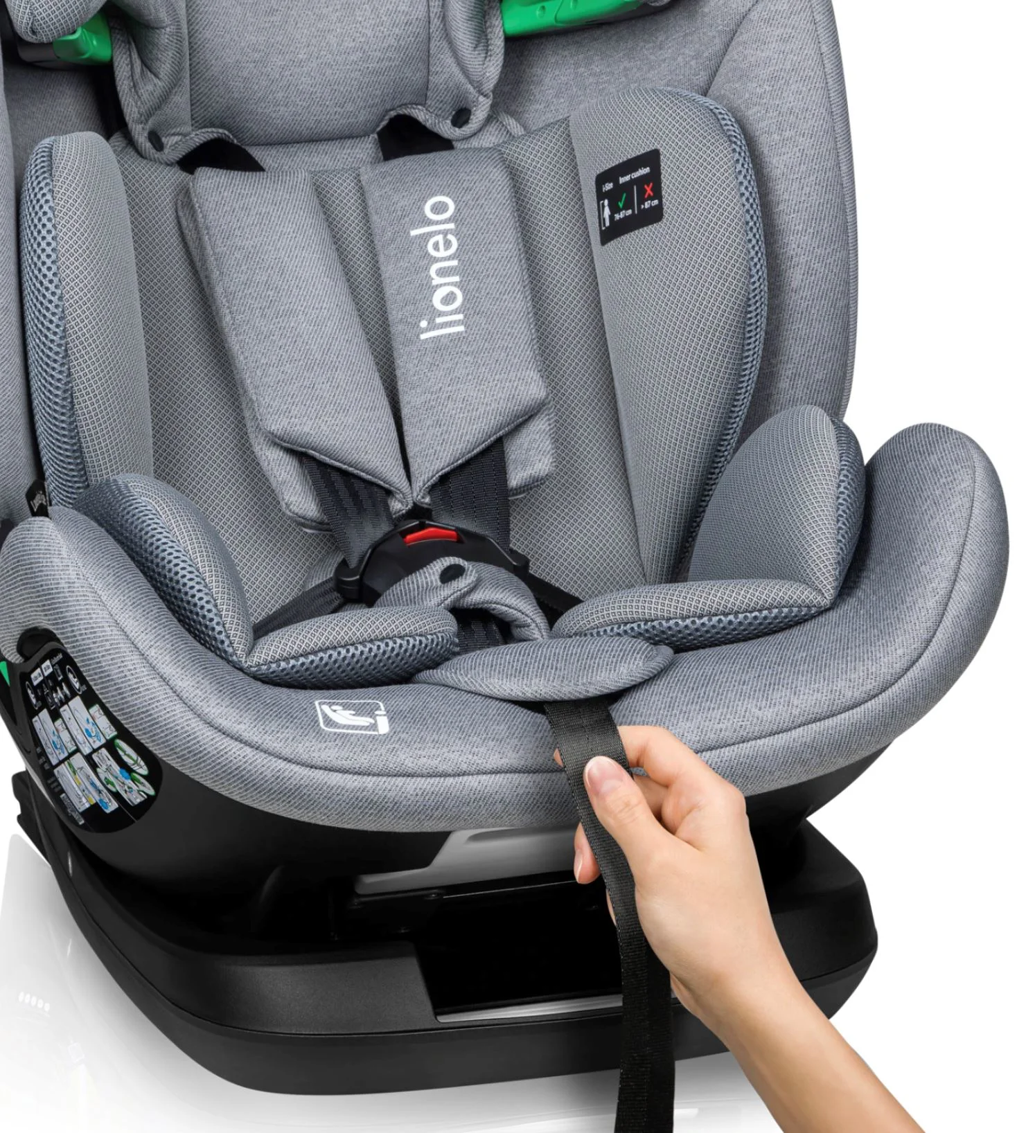 Scaun auto Lionelo Lavender, 9-36kg, Gri foto