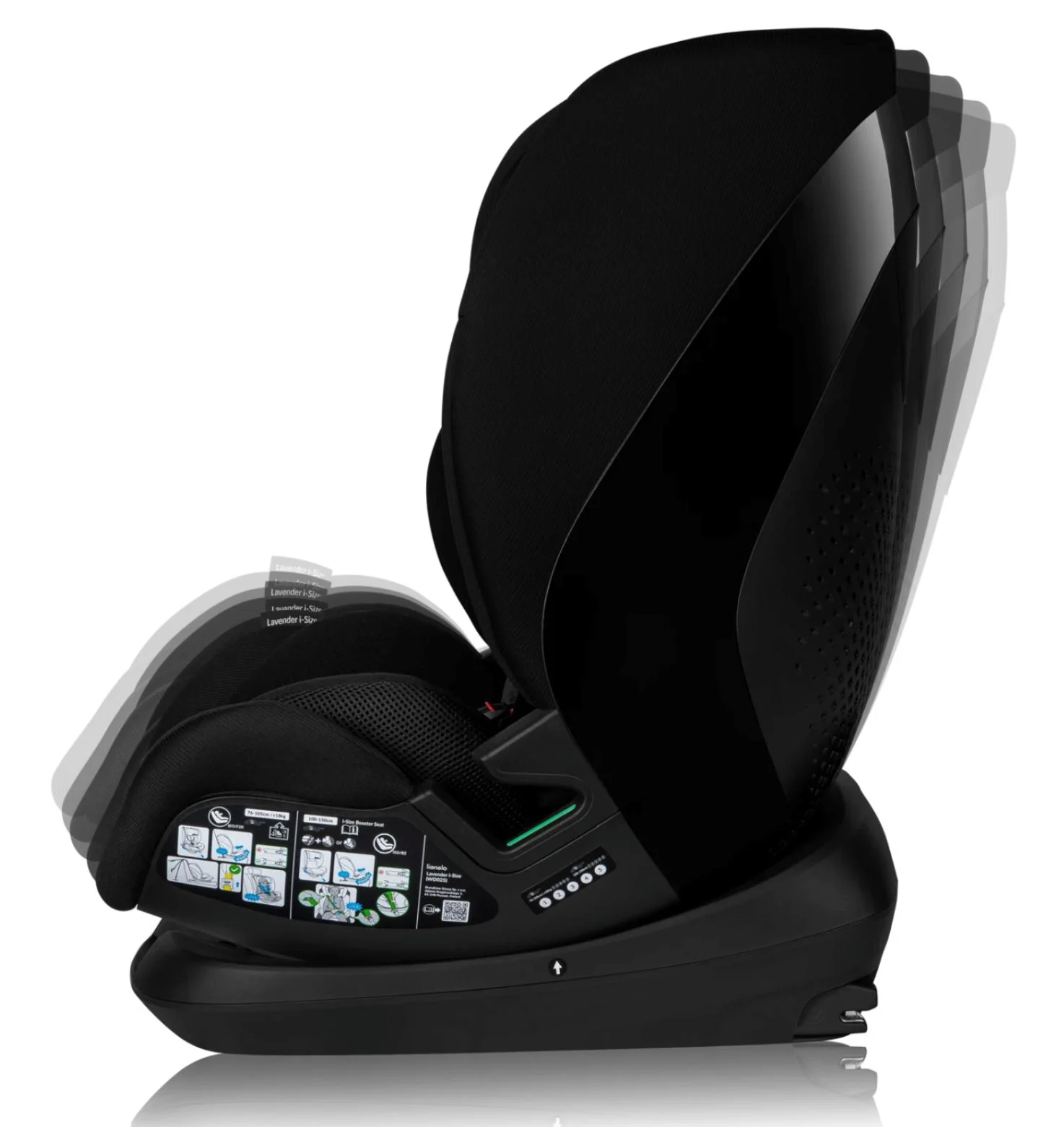 Scaun auto Lionelo Lavender, 9-36kg, Negru foto