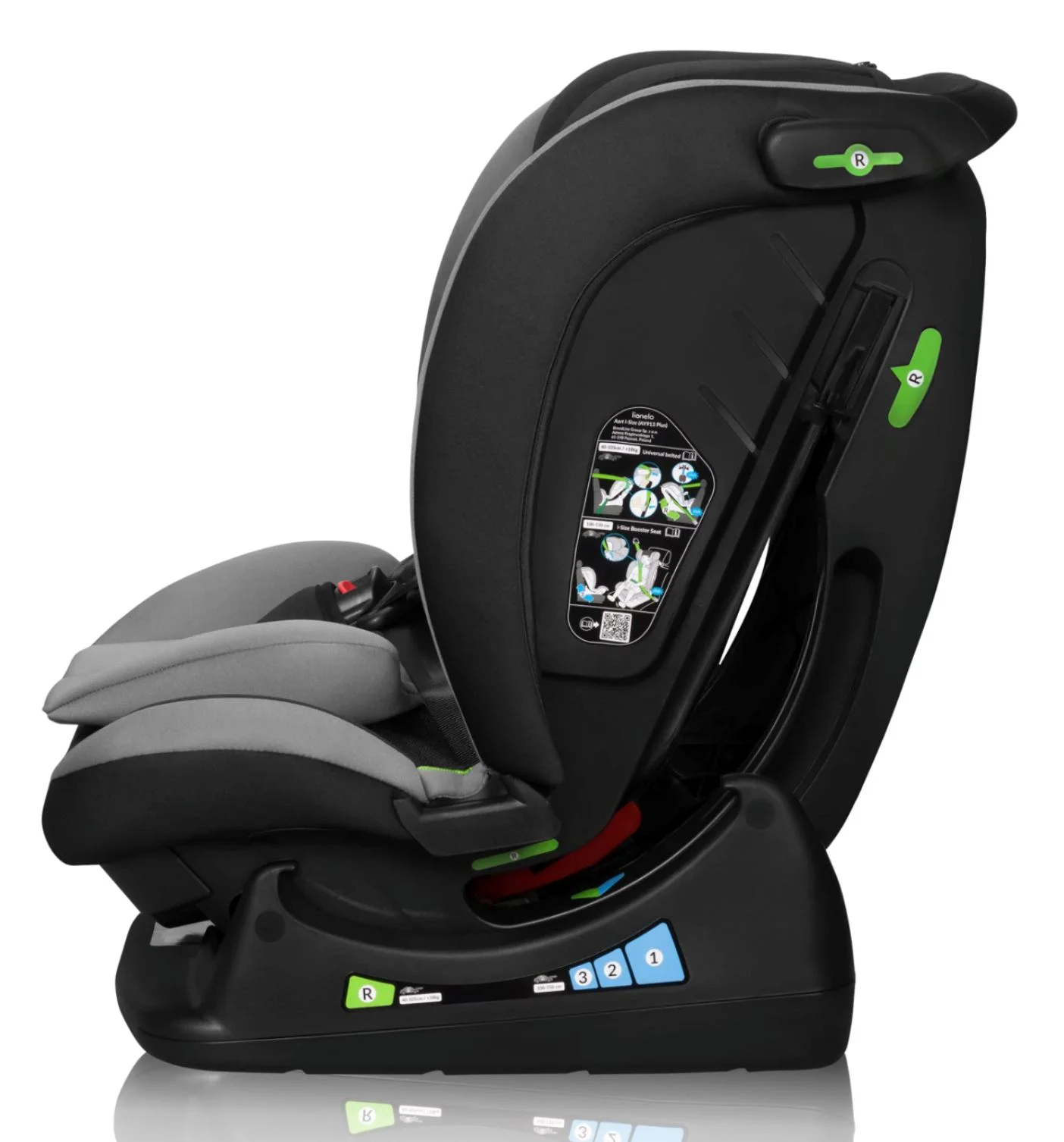 Автокресло Lionelo Aart, 0-36 кг, Grey Graphite foto