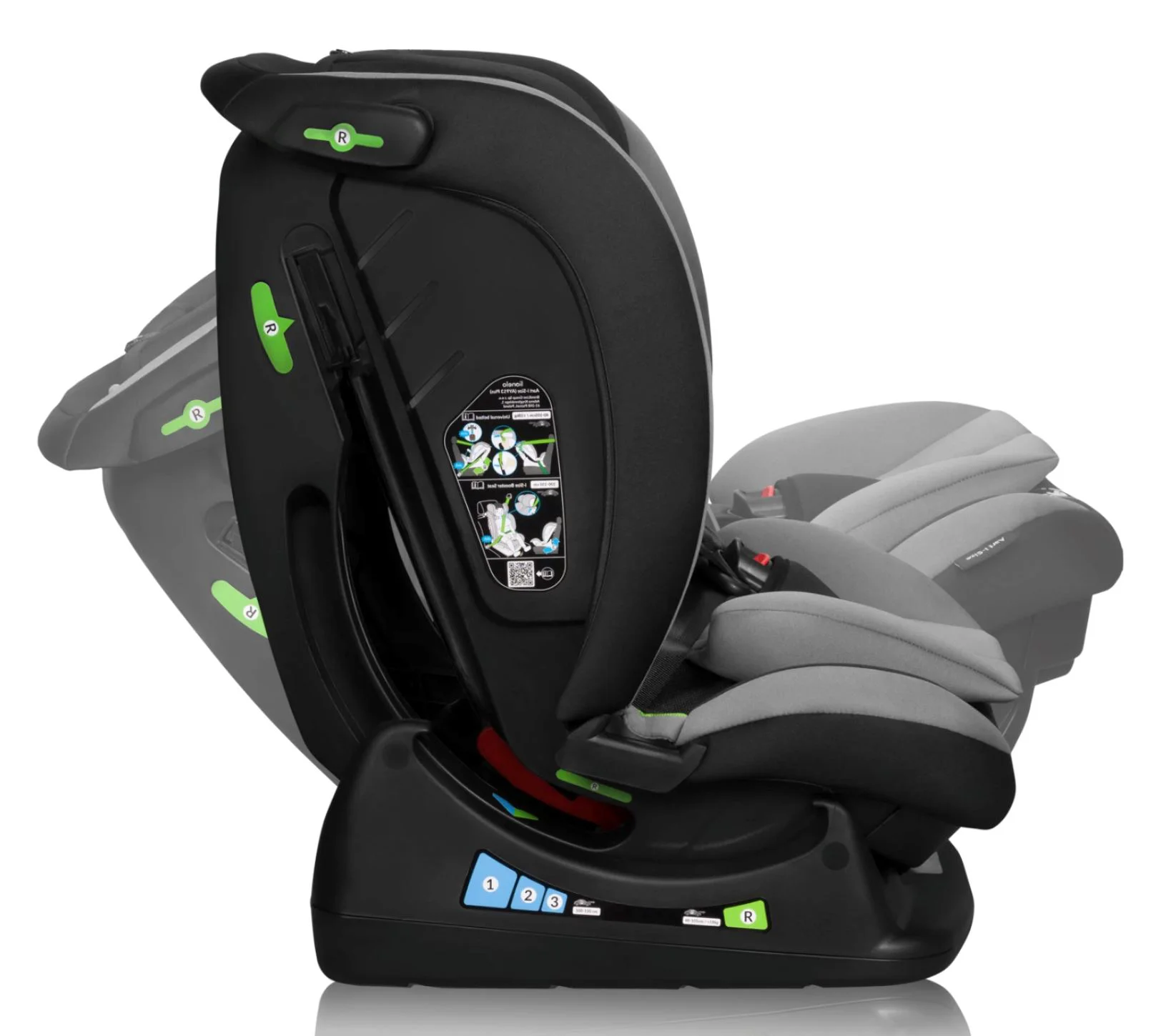 Автокресло Lionelo Aart, 0-36 кг, Grey Graphite foto