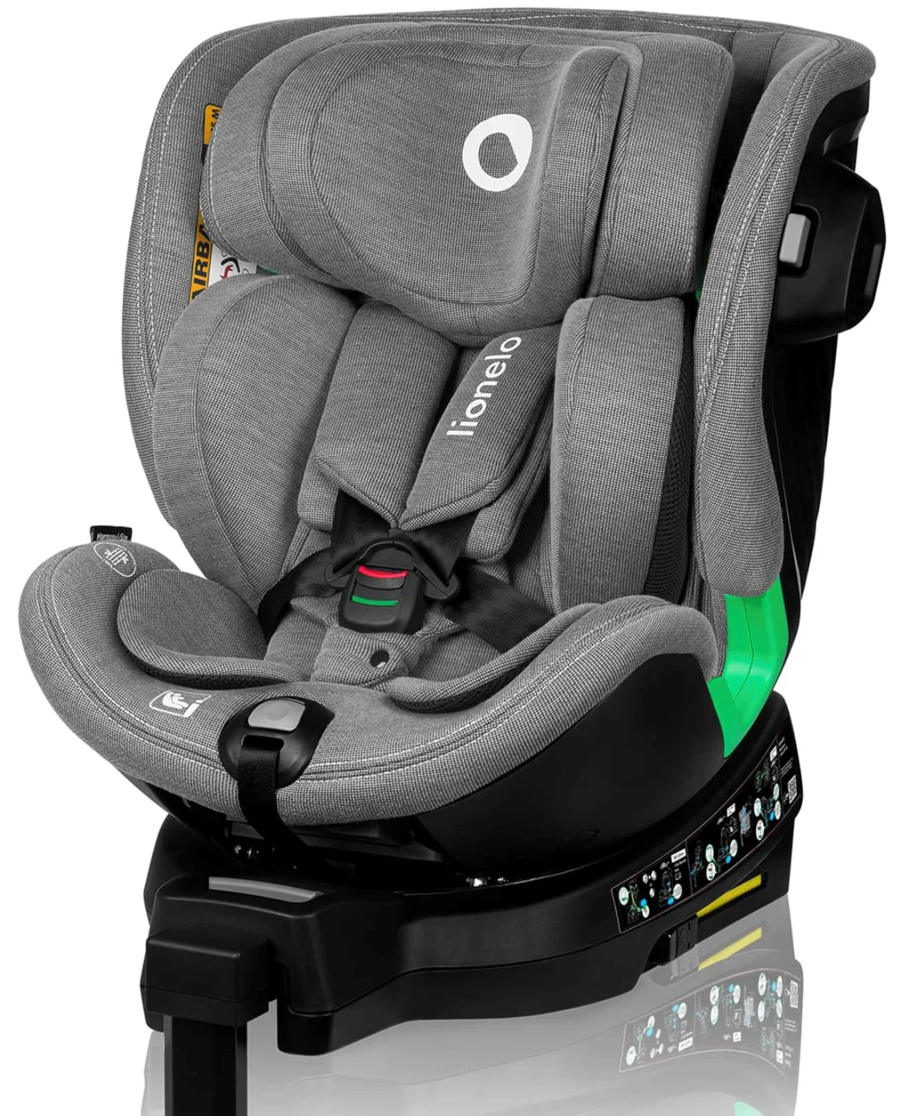 Автокресло Lionelo Harmony Concrete Bamboo, 0-36 кг, Серый foto