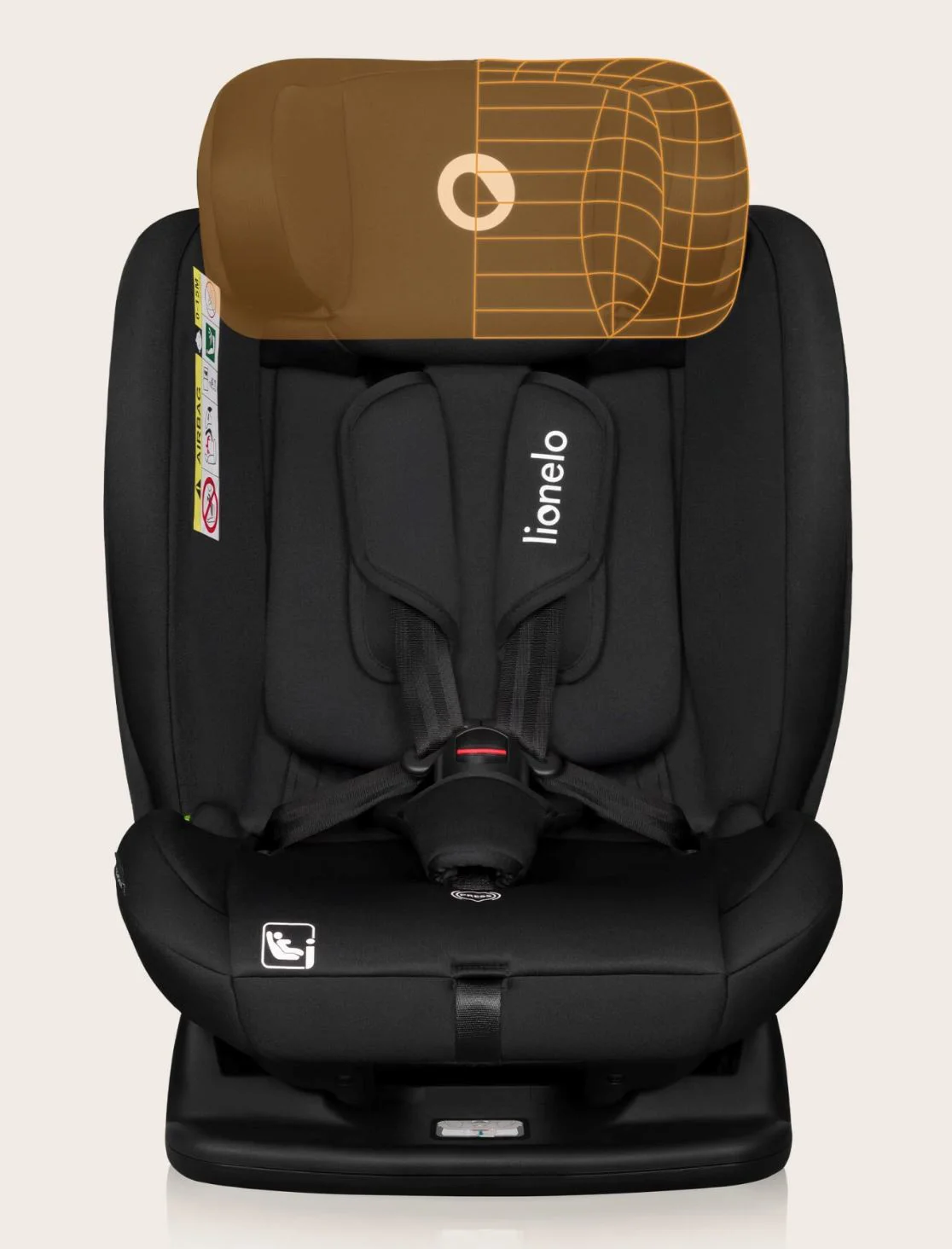 Автокресло Lionelo Izzy, 0-36 кг, Черный foto