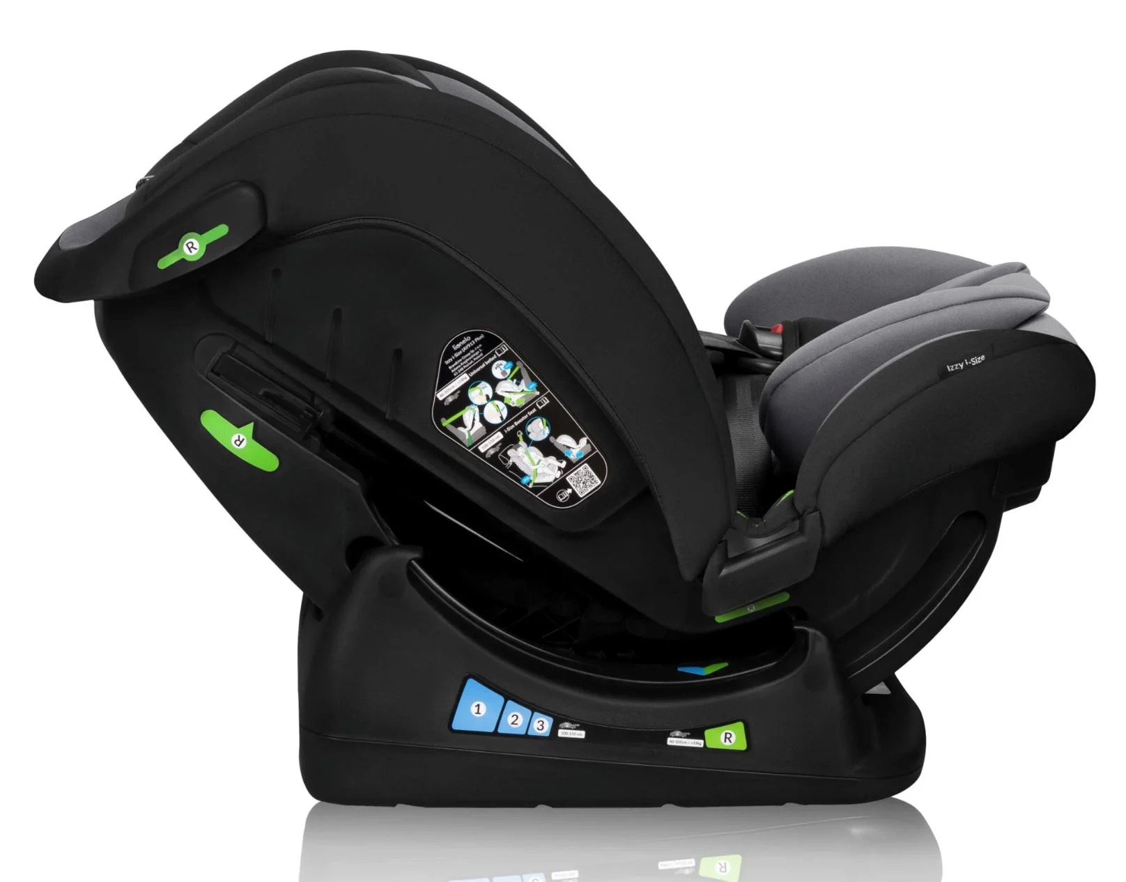 Автокресло Lionelo Izzy, 0-36 кг, Черный foto