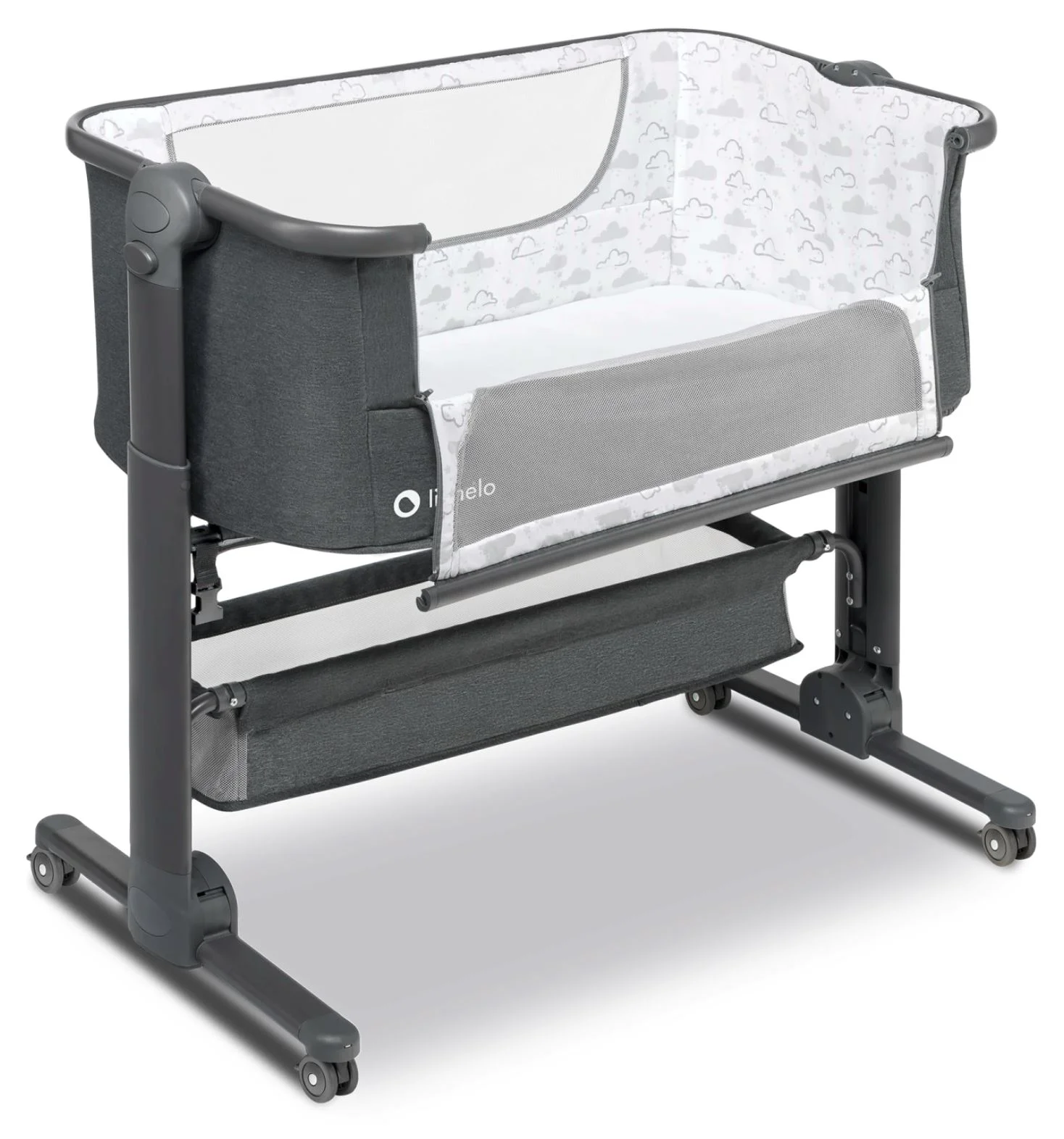 Patuc co-sleeper Lionelo Timon cu saltea foto