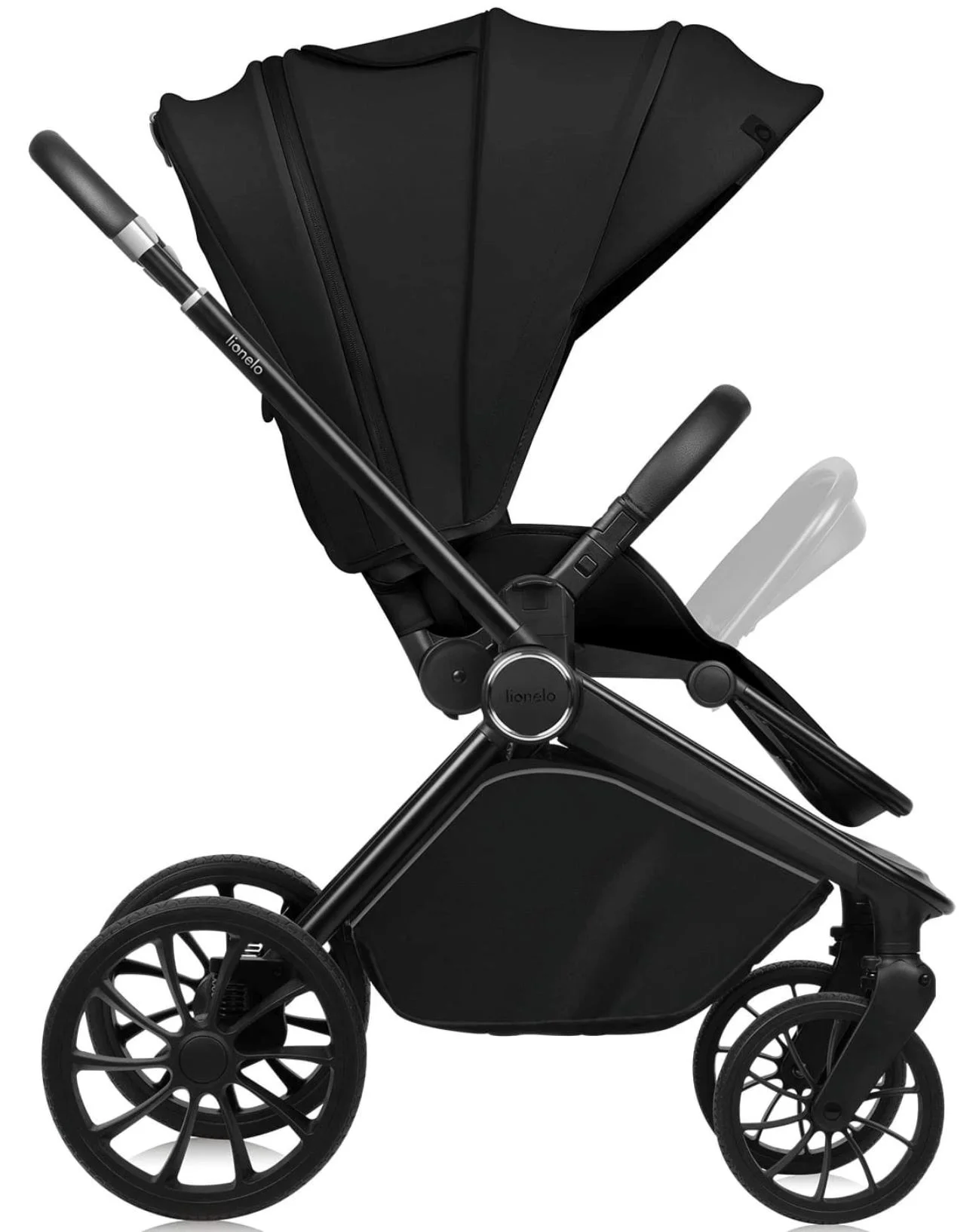 Carucior 2 in 1 Lionelo Mika Plus Negru foto