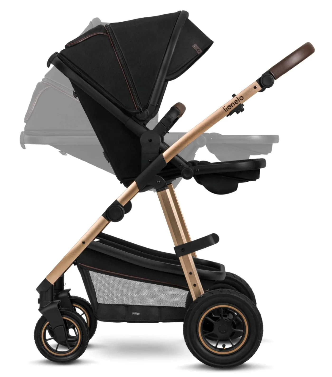 Carucior 2 in 1 Lionelo Amber Black Onyx foto