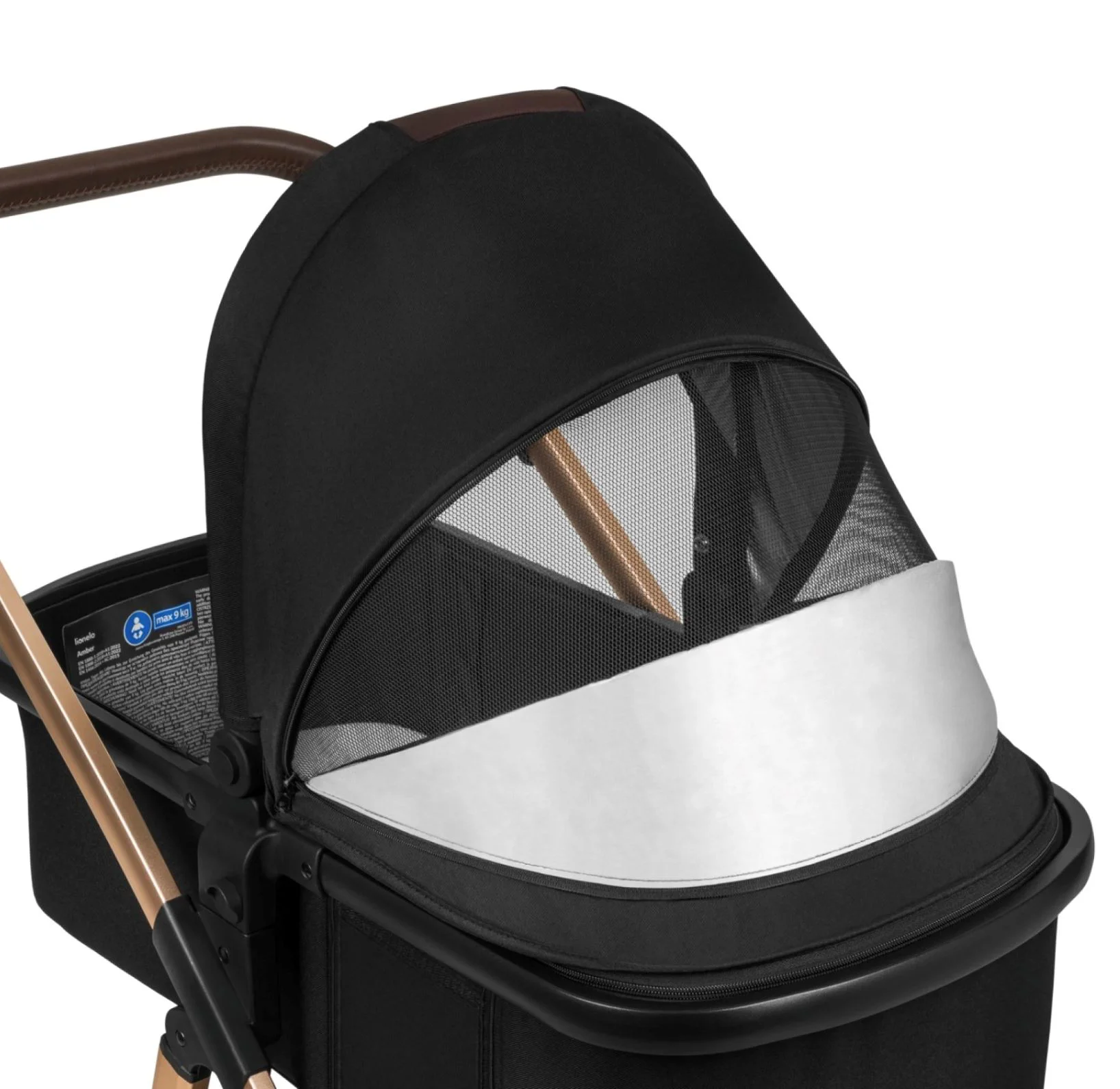 Carucior 2 in 1 Lionelo Amber Black Onyx foto