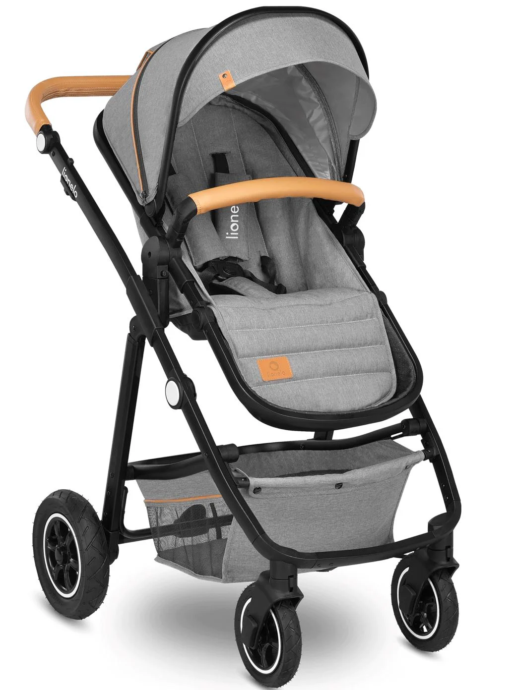 Carucior 2 in 1 Lionelo Amber Stone Gri foto