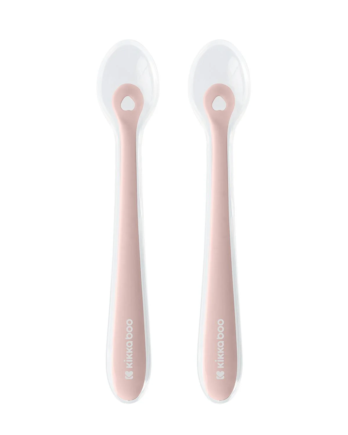 Lingurita din silicon in cutie KikkaBoo Blush, 2 buc. foto