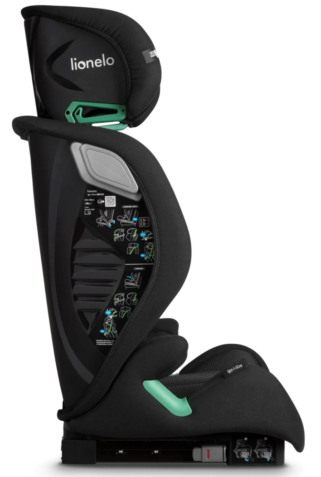 Scaun auto Lionelo Igo, 15-36 kg Negru foto