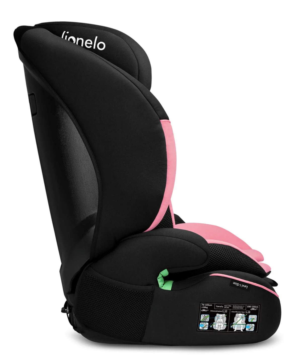 Автокресло Lionelo Levi, 9-36 кг Розовый foto