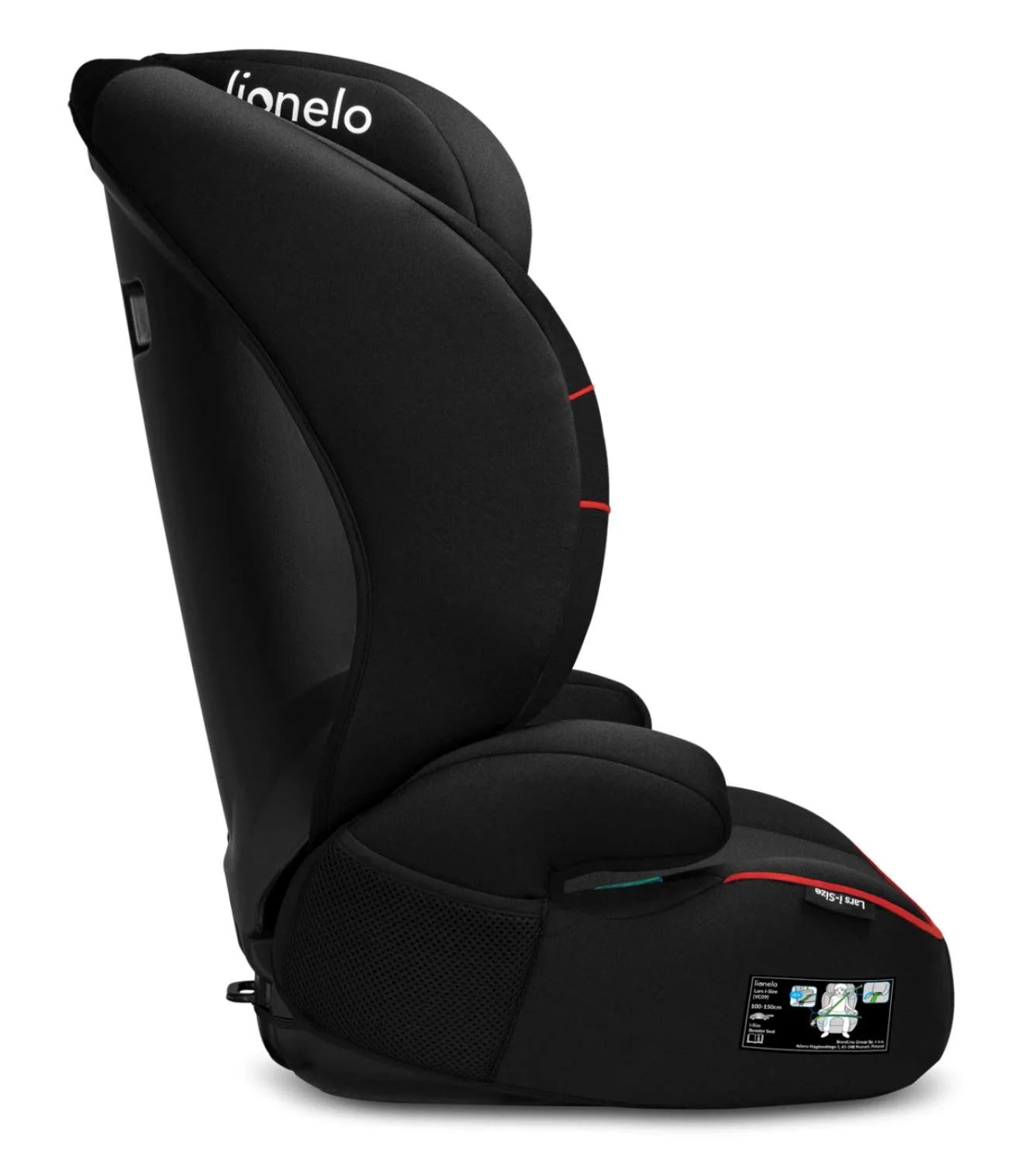 Автокресло Lionelo Lars Sporty, 15-36 кг Чёрный foto
