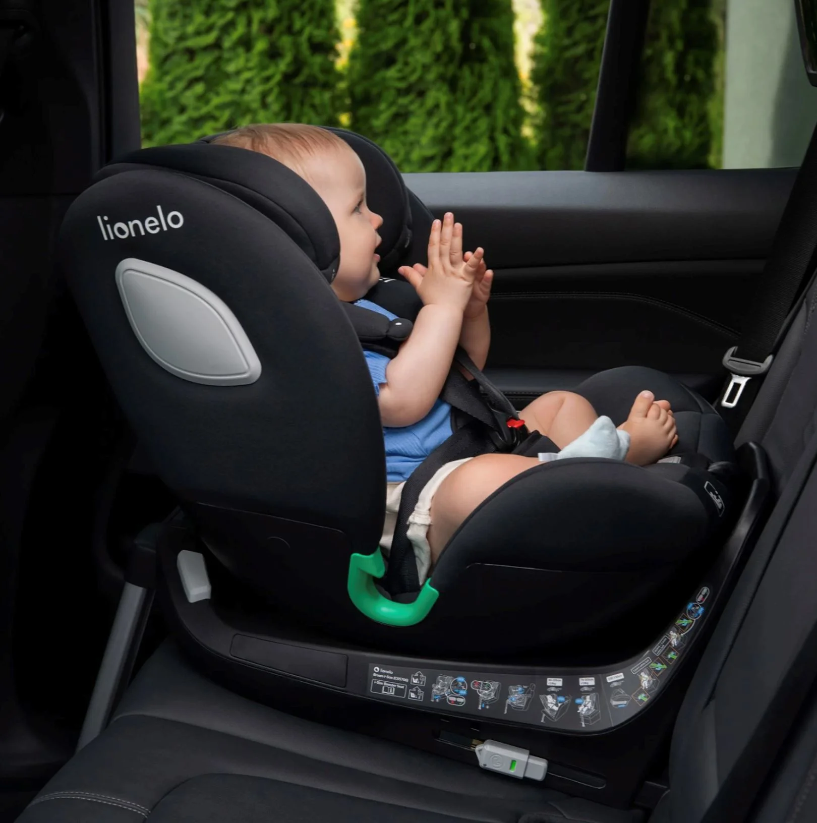 Scaun auto Lionelo Isofix Braam, 0-36 kg Gri foto