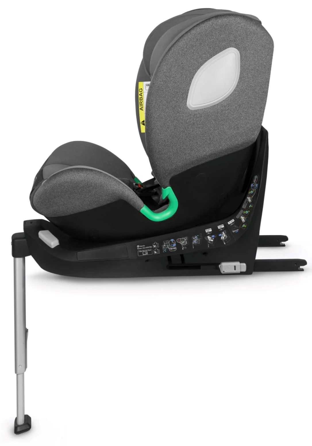 Scaun auto Lionelo Isofix Braam, 0-36 kg Gri foto
