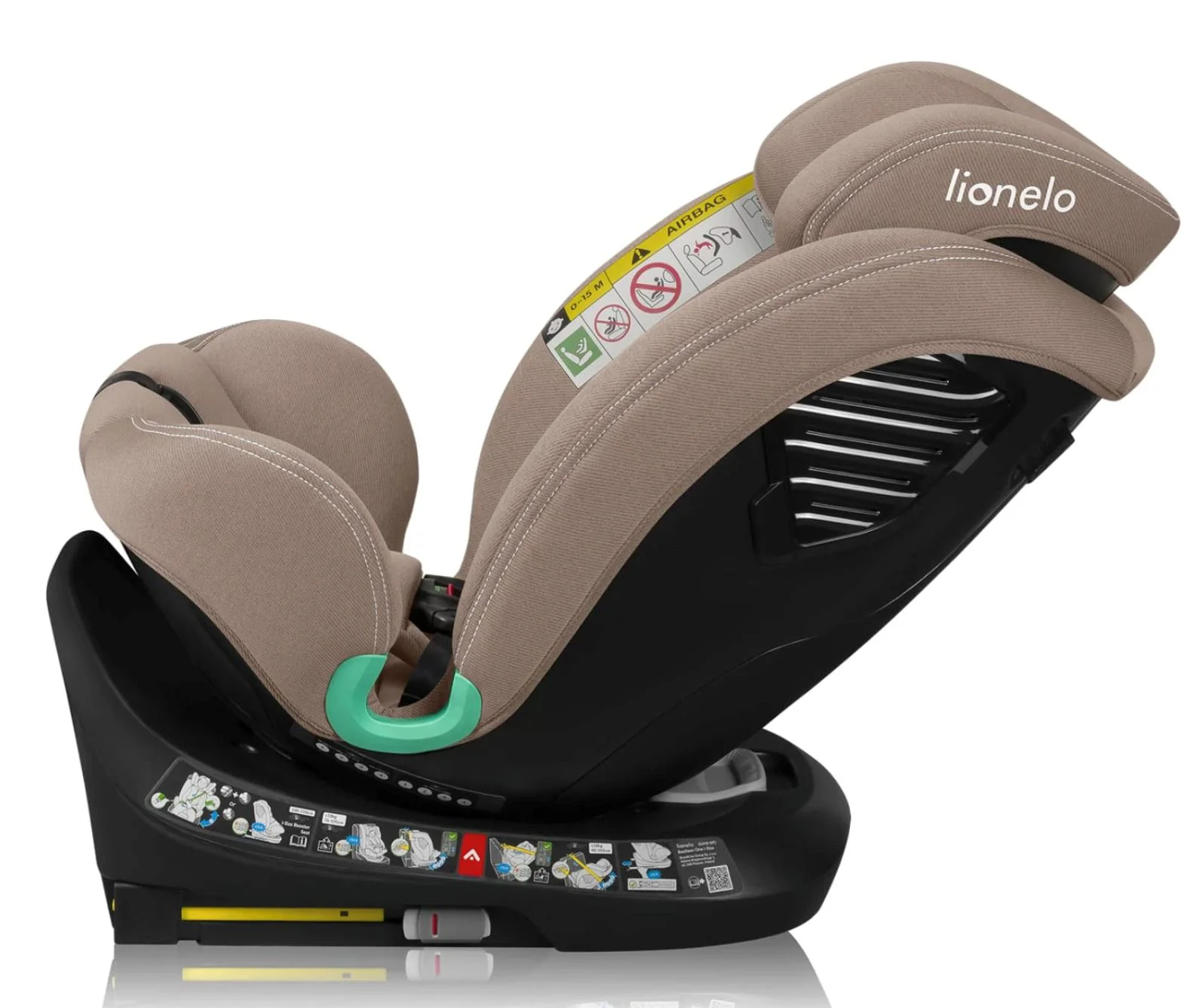 Автокресло Lionelo Isofix Bastiaan One, 0-36 кг, Бежевое foto