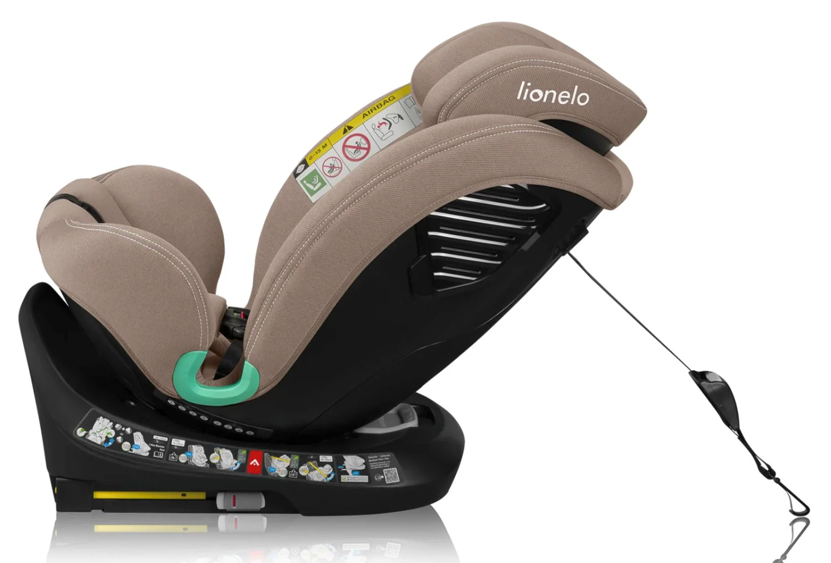 Автокресло Lionelo Isofix Bastiaan One, 0-36 кг, Бежевое foto