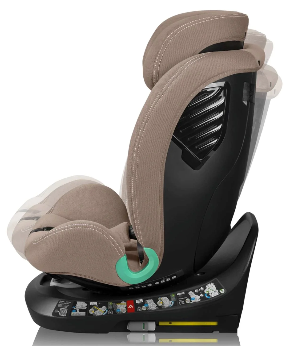 Автокресло Lionelo Isofix Bastiaan One, 0-36 кг, Бежевое foto
