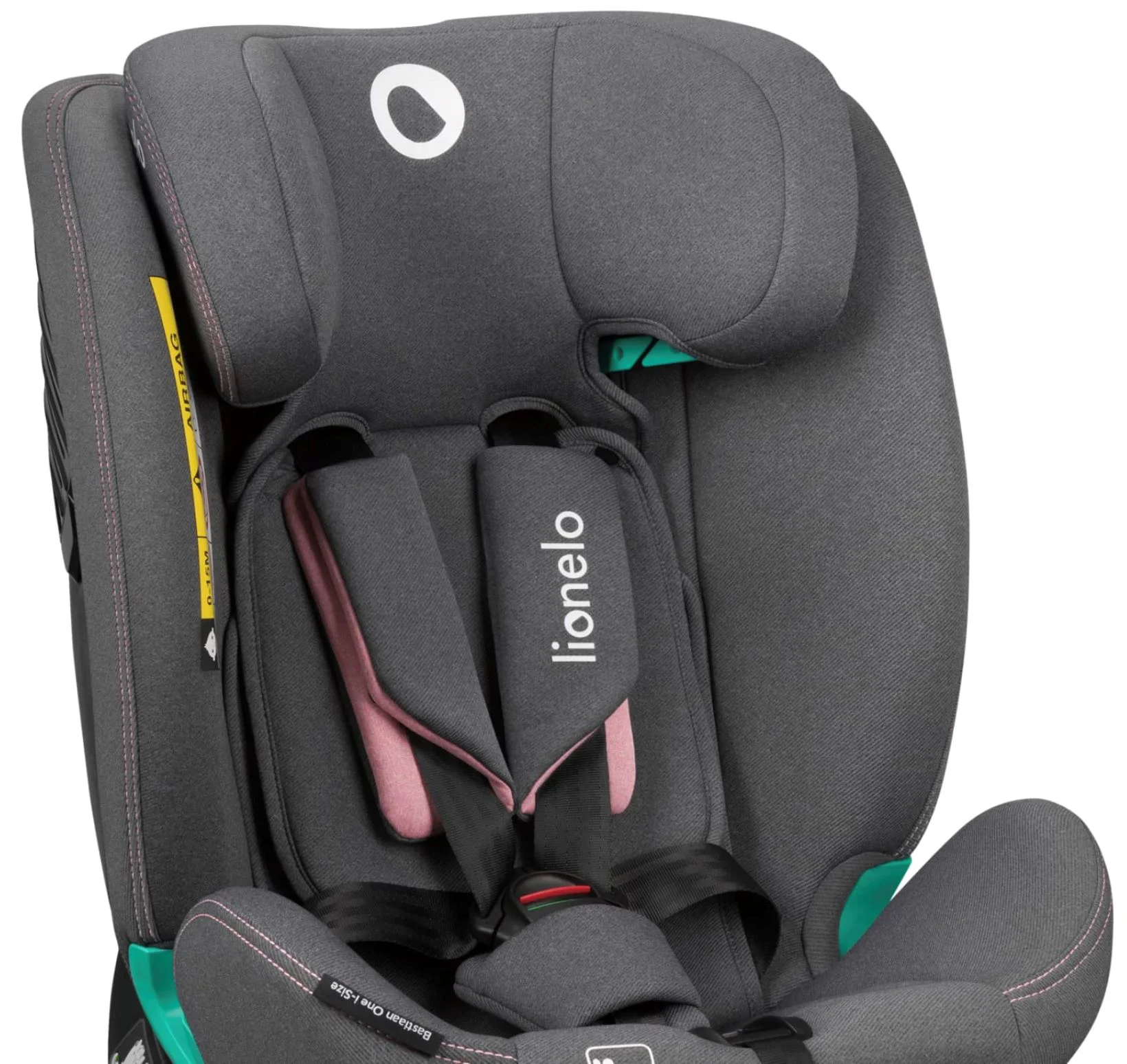 Автокресло Lionelo Isofix Bastiaan One, 0-36 кг, Розовое foto