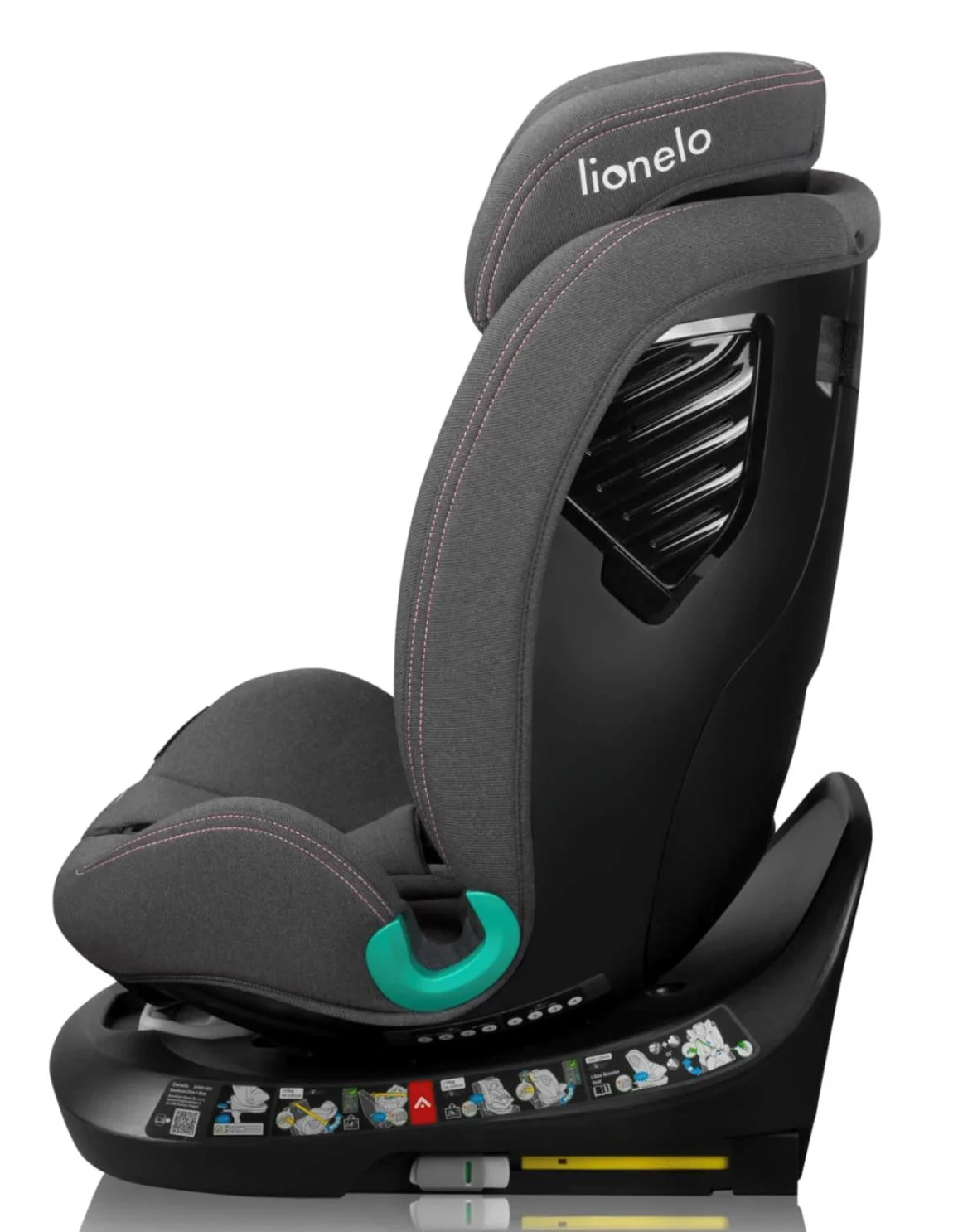Автокресло Lionelo Isofix Bastiaan One, 0-36 кг, Розовое foto