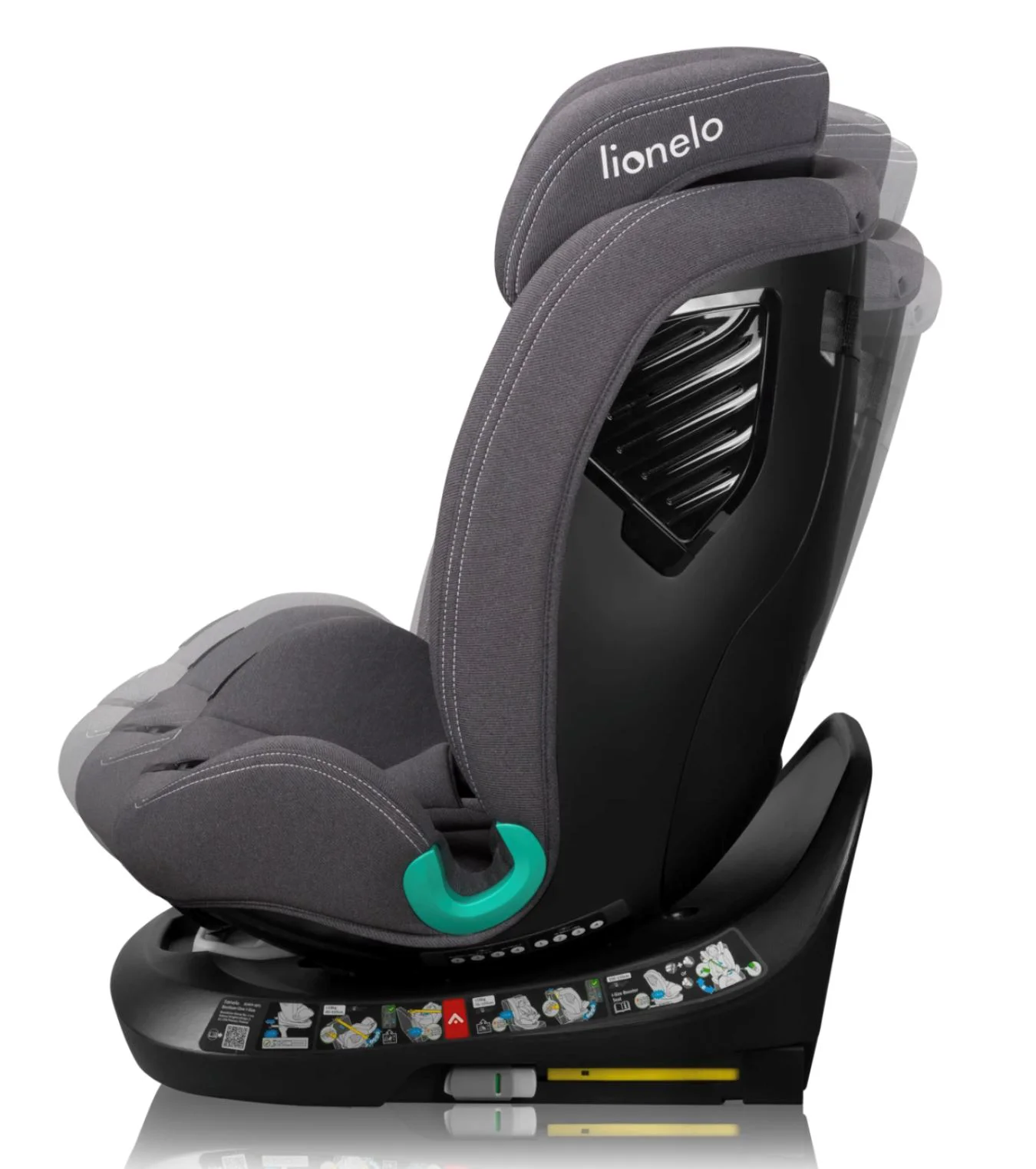 Автокресло Lionelo Isofix Bastiaan One, 0-36 кг, Серое foto