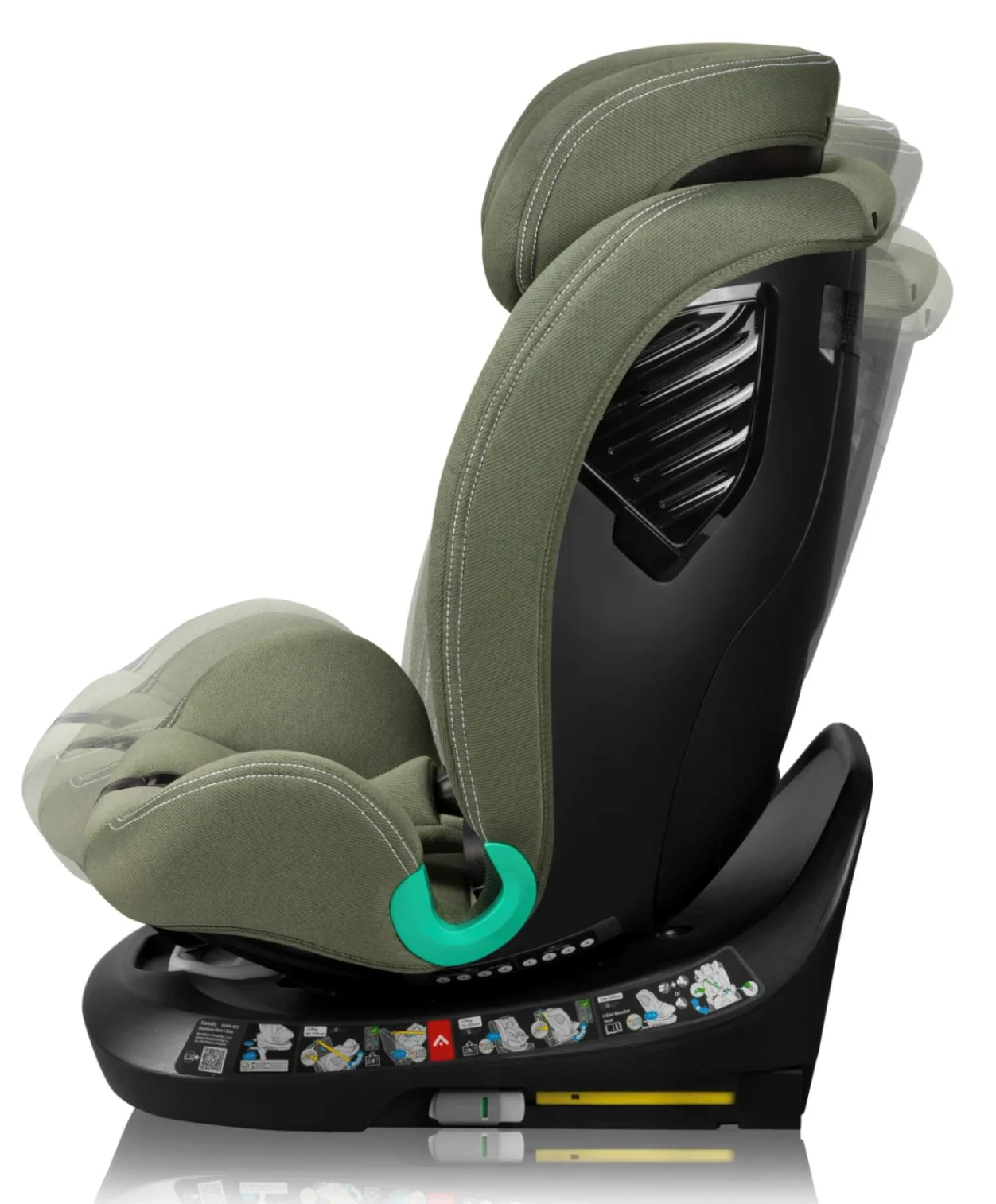 Автокресло Lionelo Isofix Bastiaan One, 0-36 кг, Зеленое foto