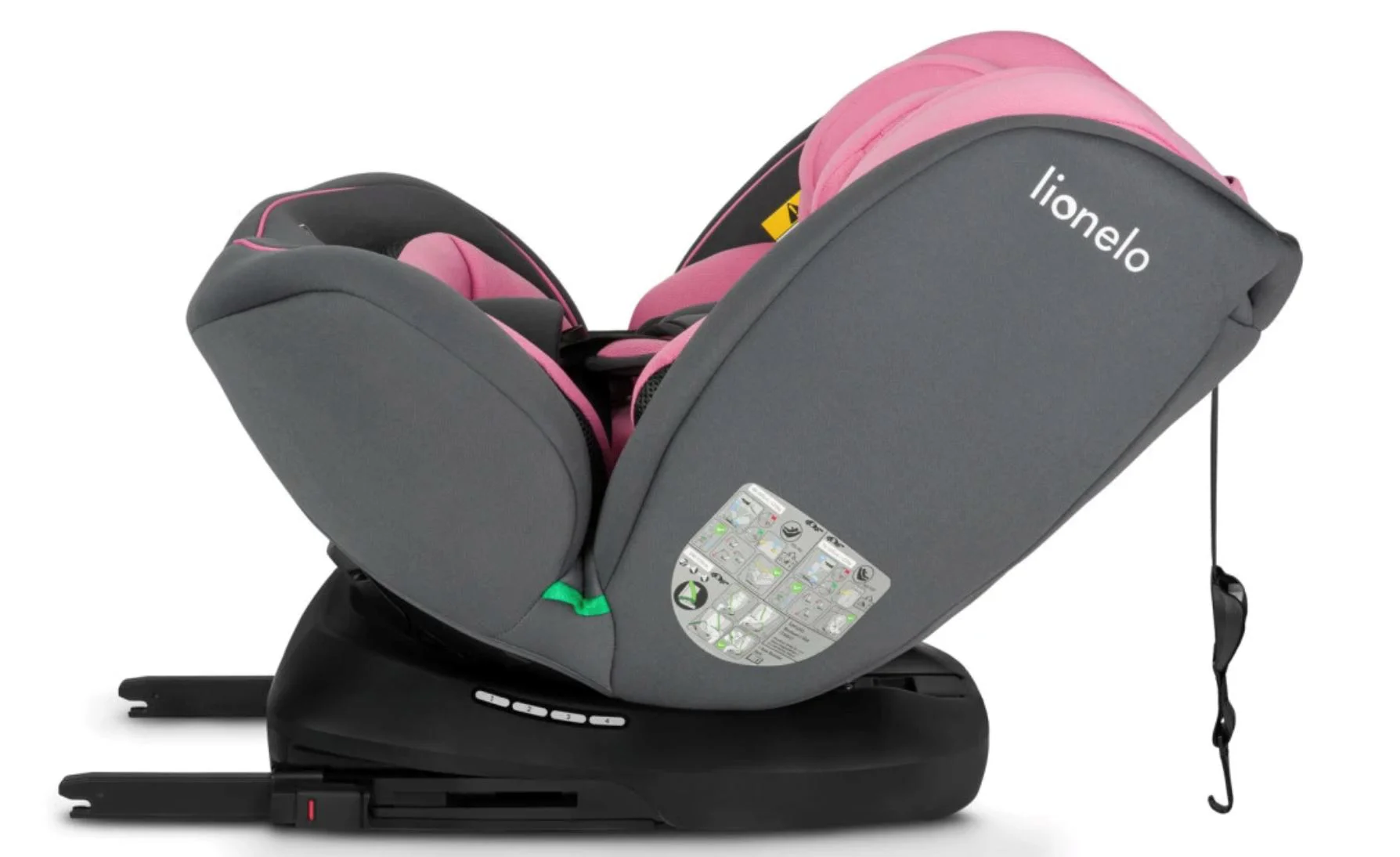 Scaun auto pentru copii Lionelo Isofix Bastiaan, 0-36 kg Roz foto