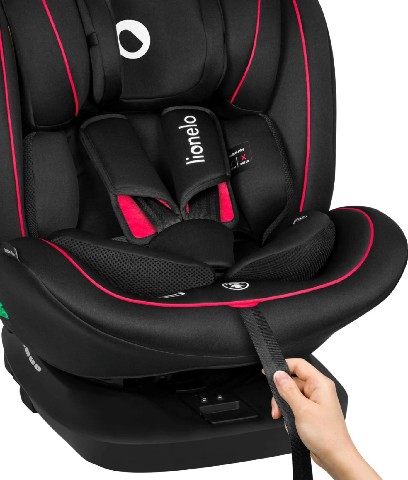 Автокресло Lionelo Isofix Bastiaan, 0–36 кг, Красное foto