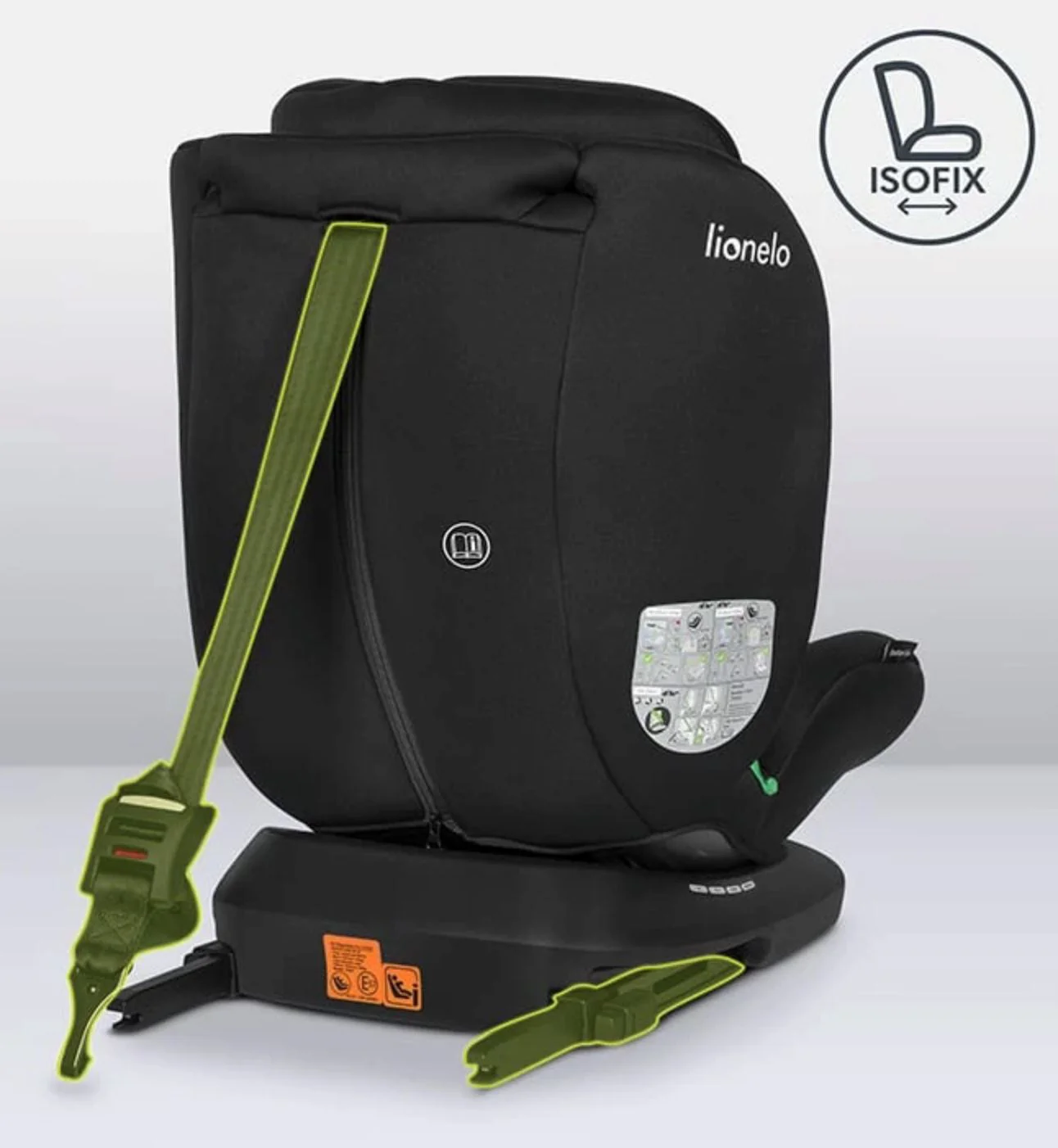 Автокресло Lionelo Bastiaan Isofix, 0–36 кг, Чёрное foto