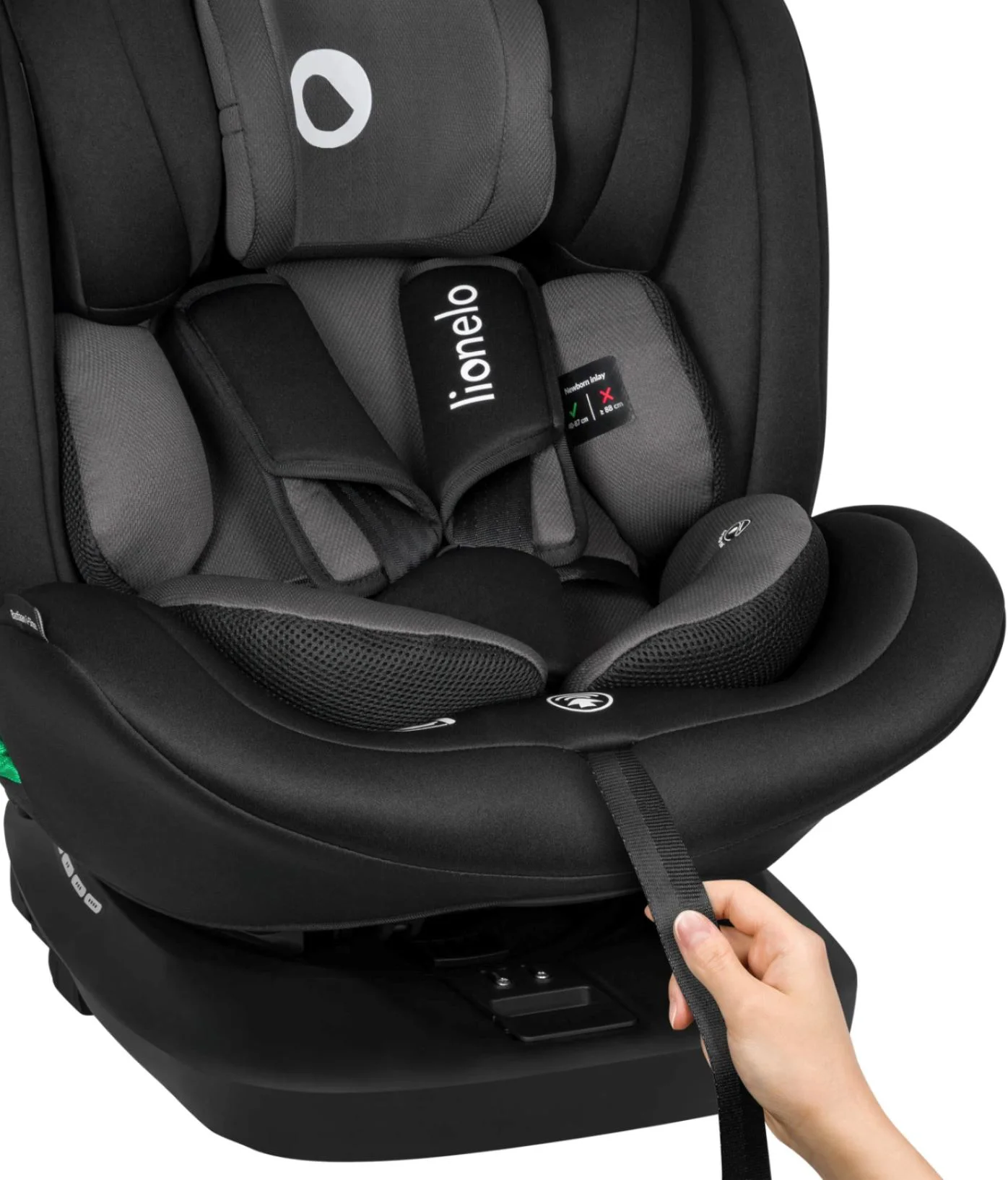 Автокресло Lionelo Bastiaan Isofix, 0–36 кг, Чёрное foto