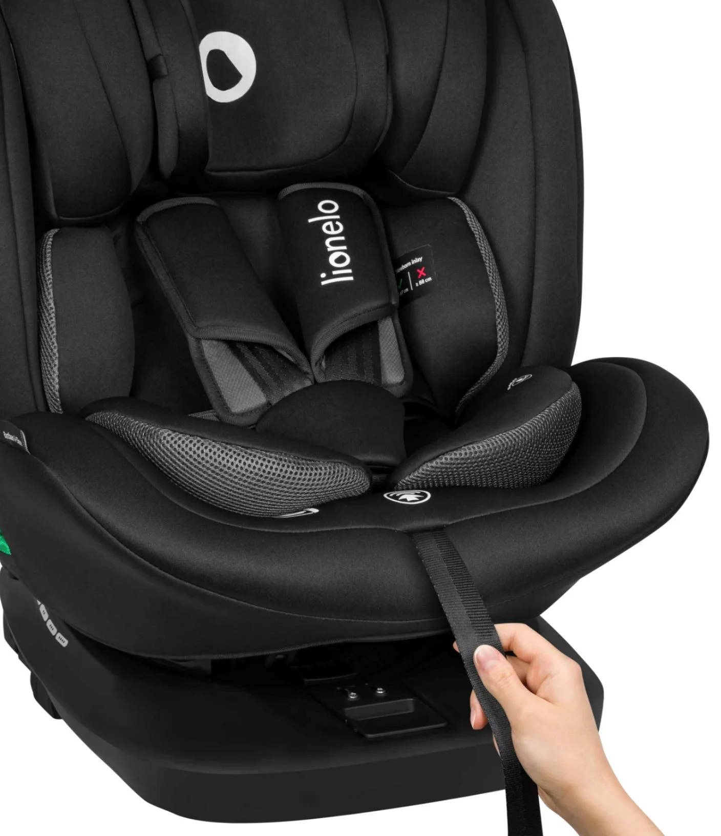 Автокресло Lionelo Bastiaan Isofix, 0–36 кг, Чёрное foto