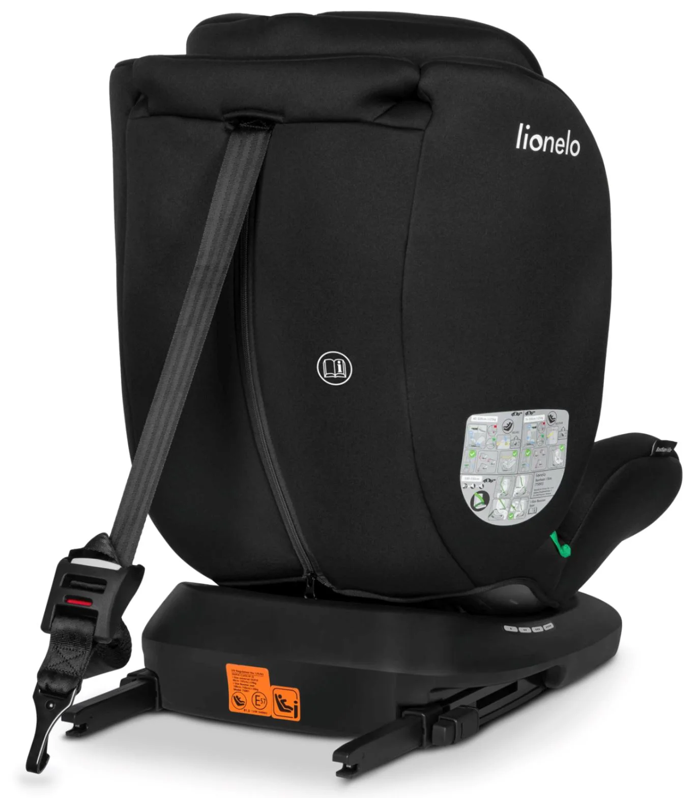 Автокресло Lionelo Bastiaan Isofix, 0–36 кг, Чёрное foto