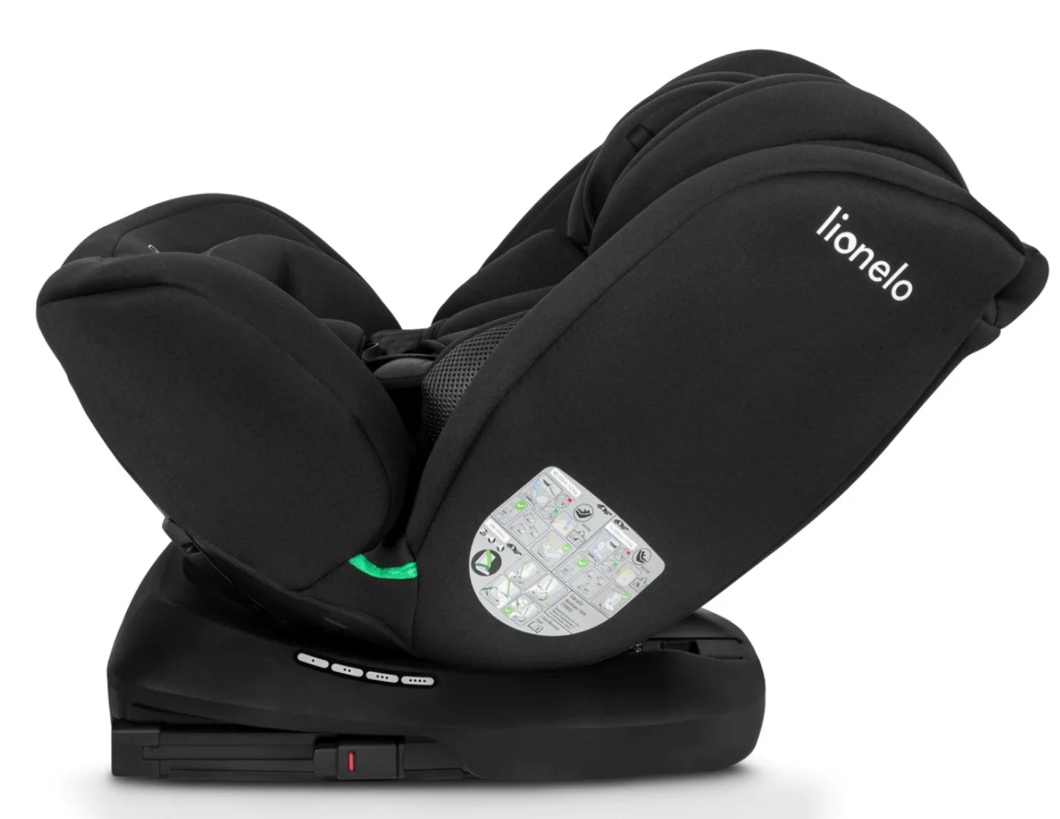 Автокресло Lionelo Bastiaan Isofix, 0–36 кг, Чёрное foto