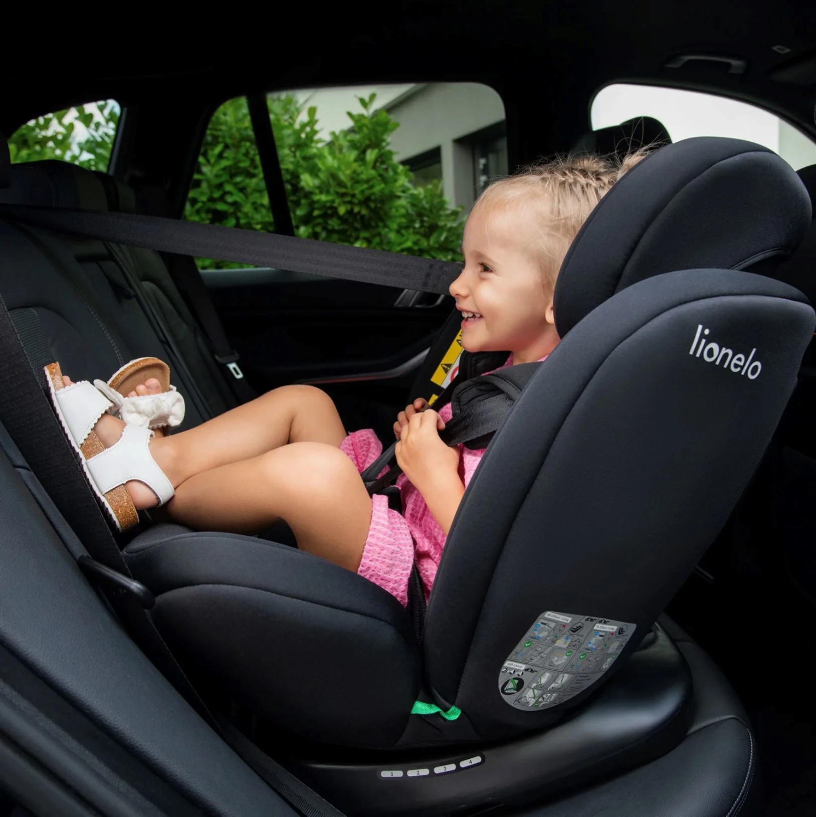 Автокресло Lionelo Bastiaan Isofix, 0–36 кг, Чёрное foto