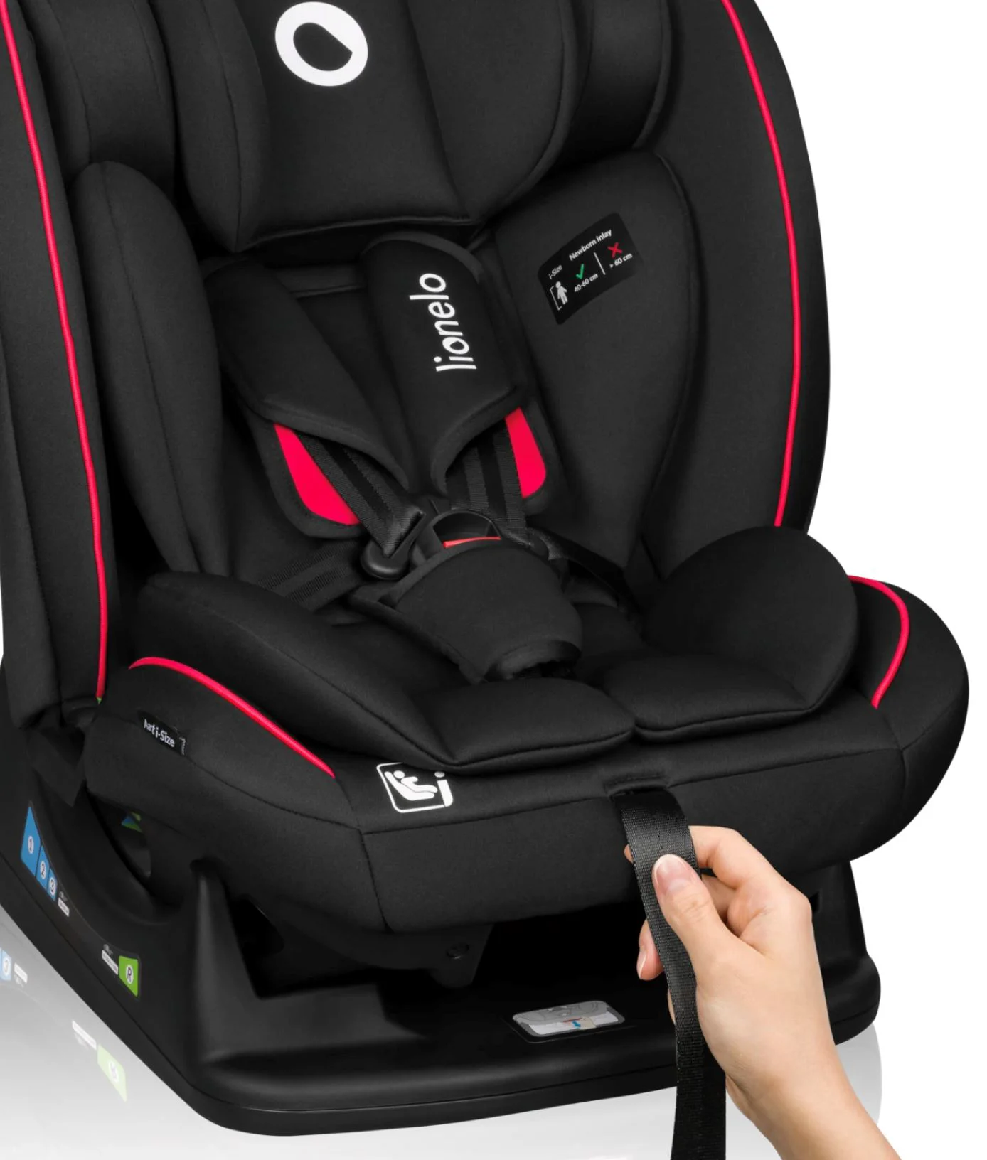 Автокресло Lionelo Aart, 0–36 кг, Красное foto